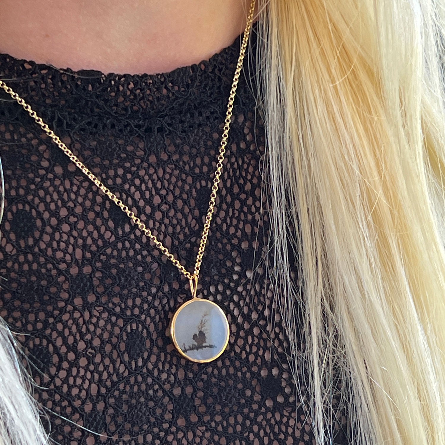 Unique Dendritic Agate Pendant