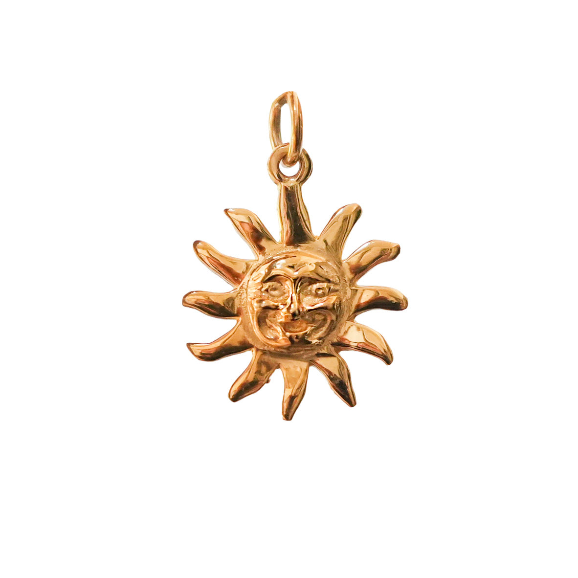 Celestial Sun Face Double sided Charm