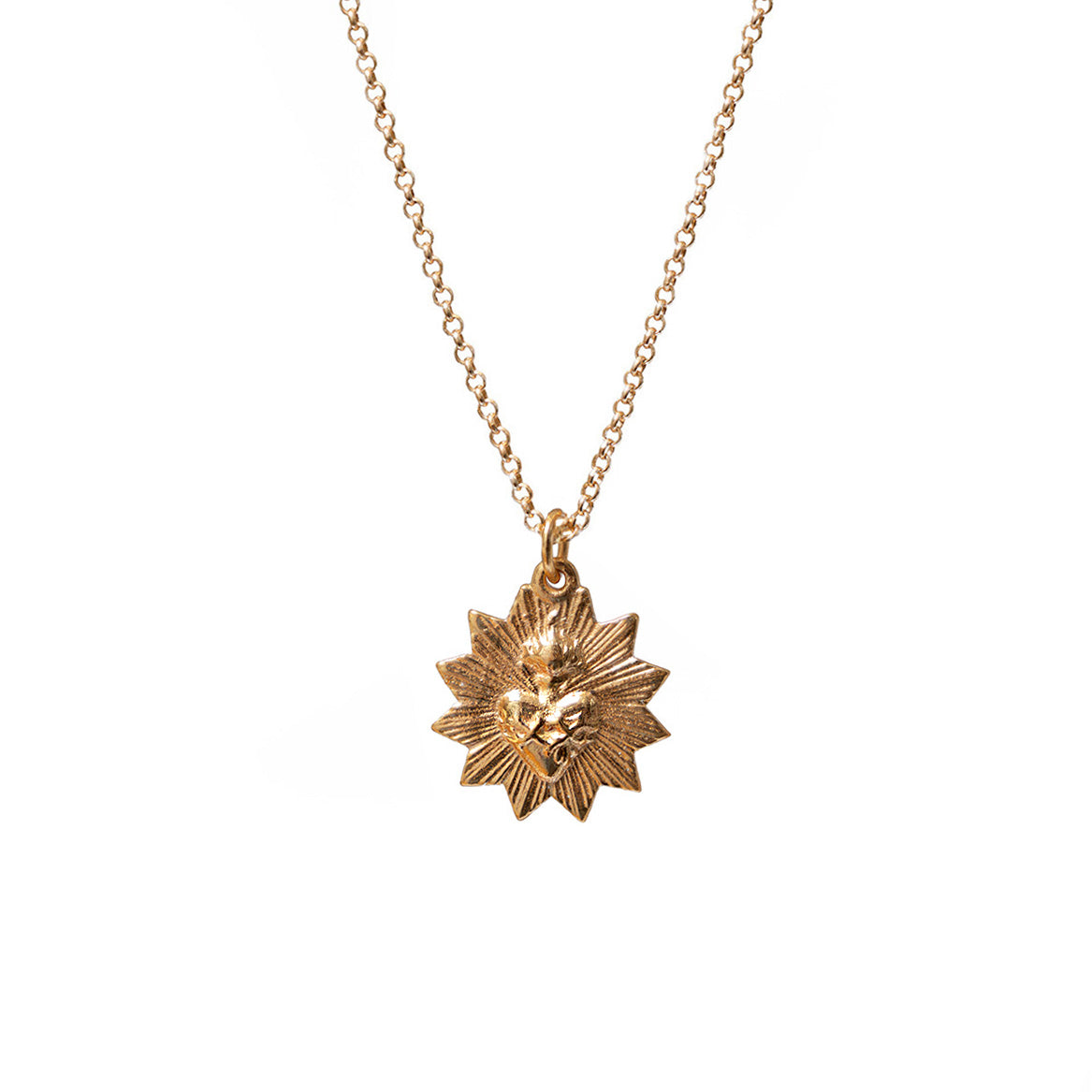 Sacred Heart Medallion Charm