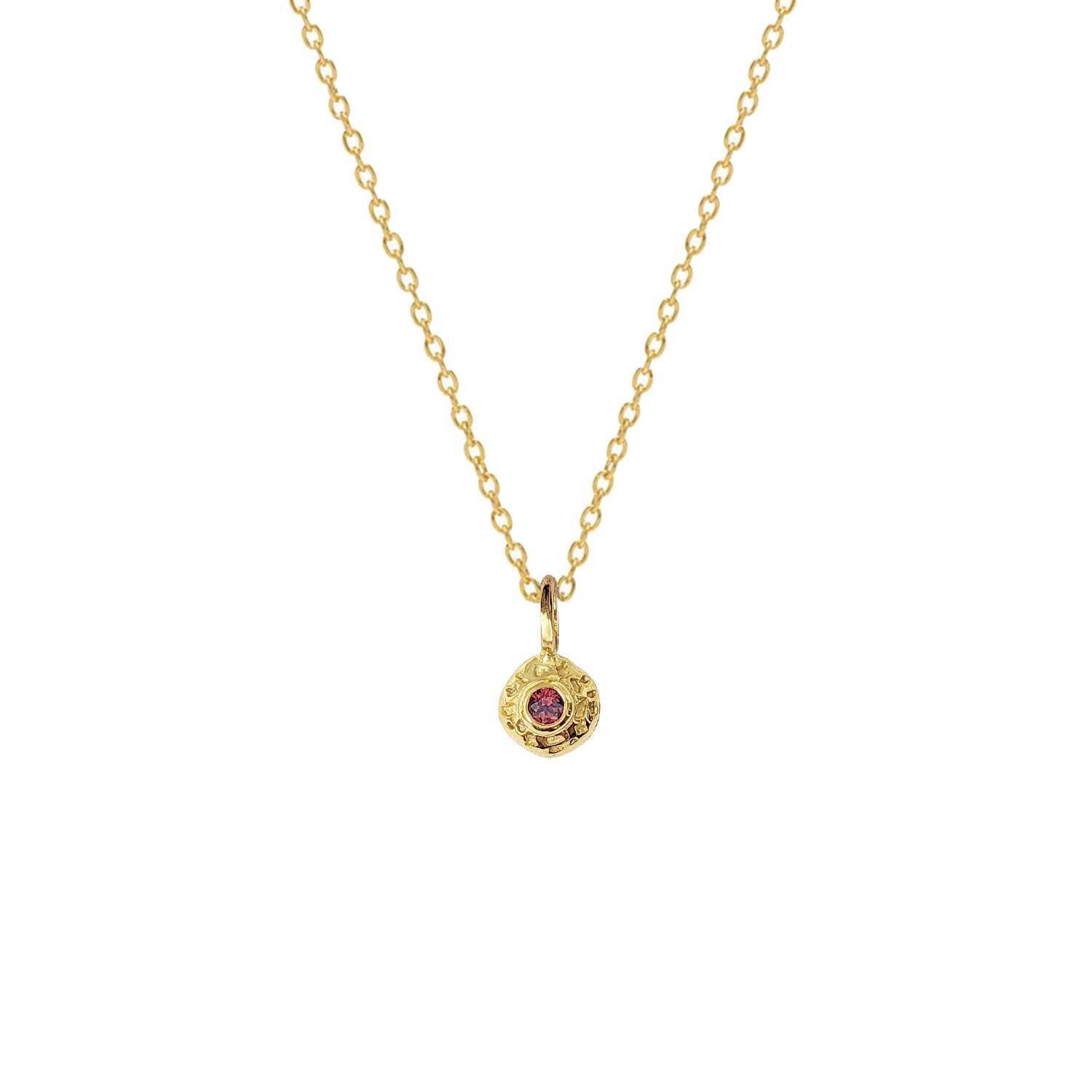 Simple on sale garnet necklace