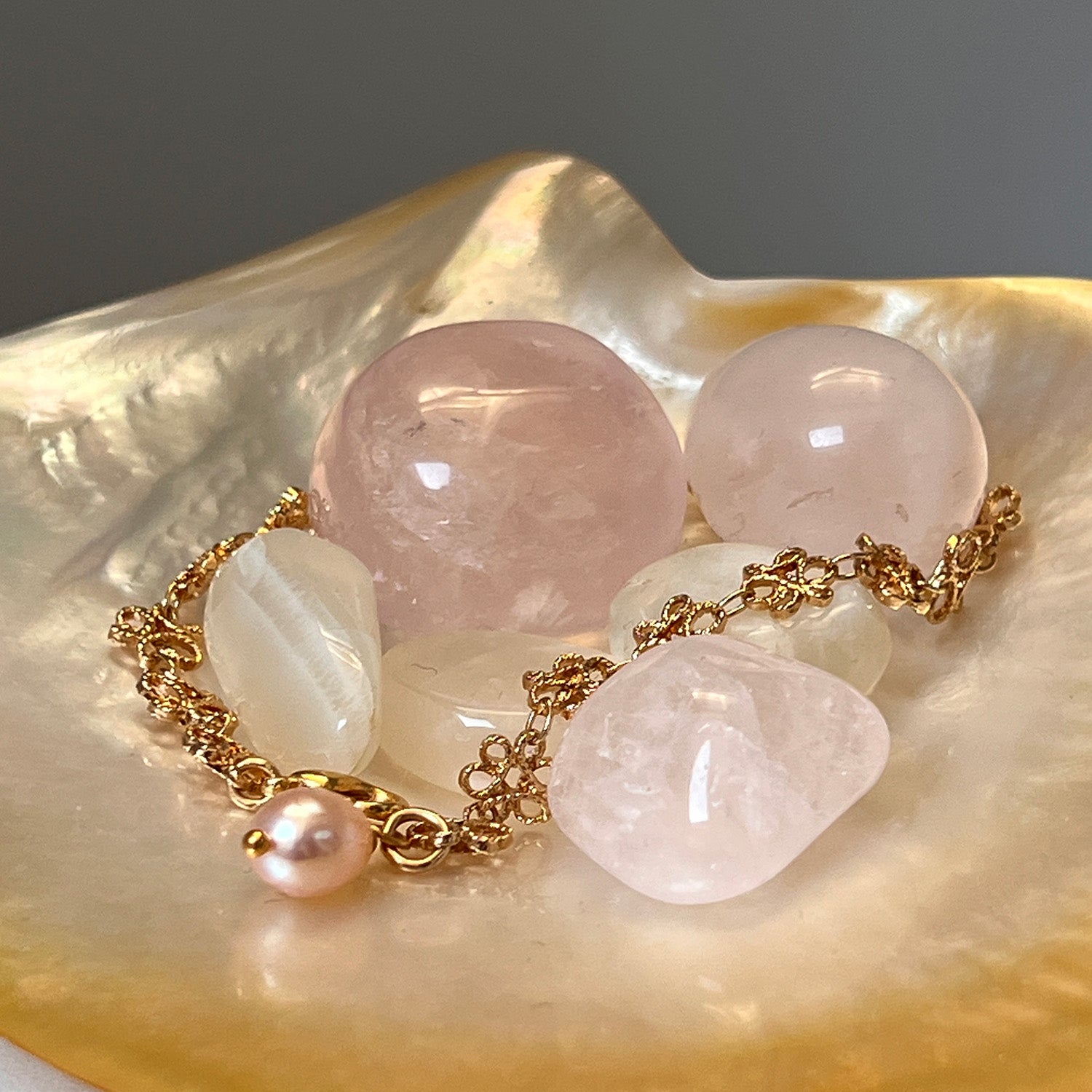 Infinity Freshwater Pearl Bracelet