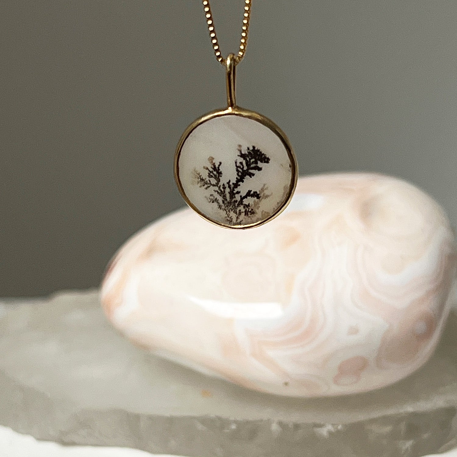 Unique Dendritic Agate Pendant