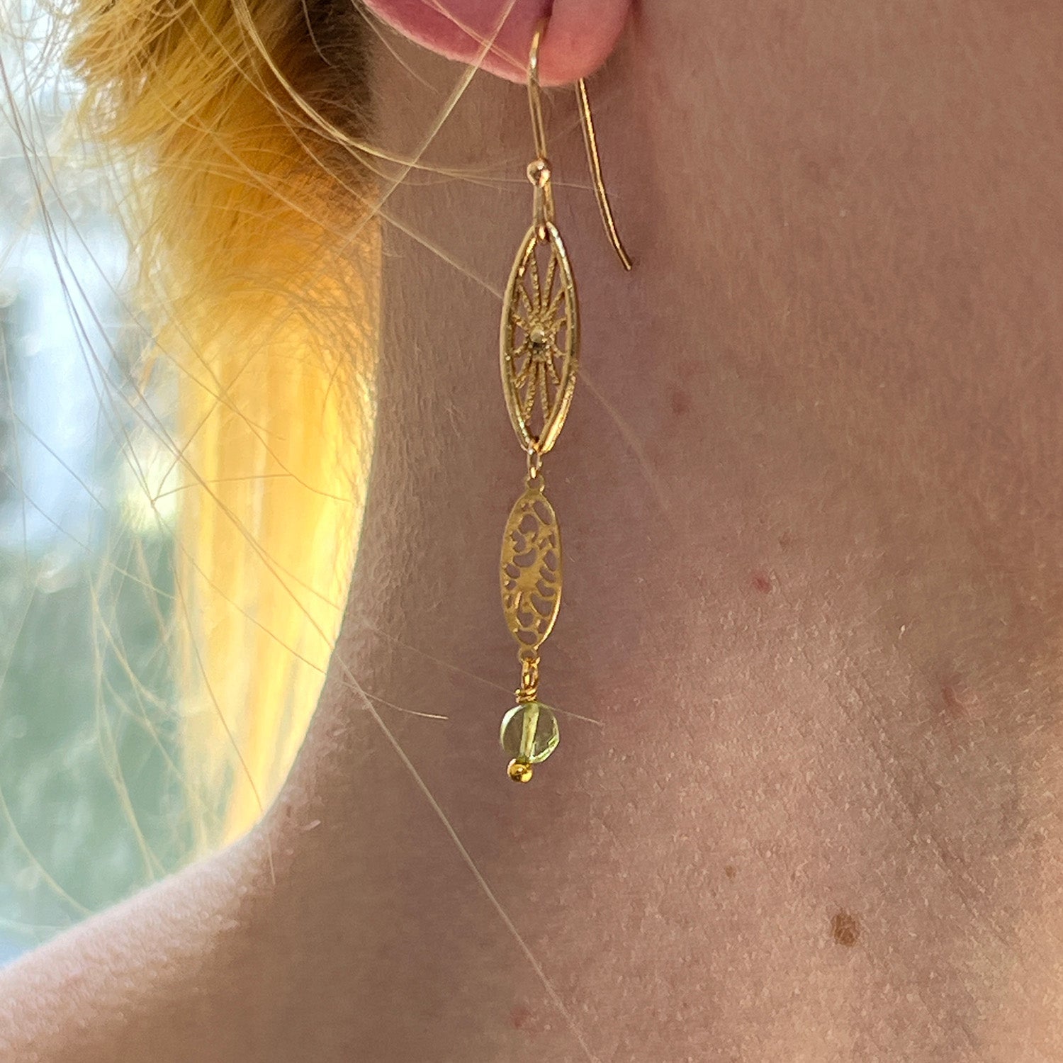 Sunshine Earrings With Tourmaline