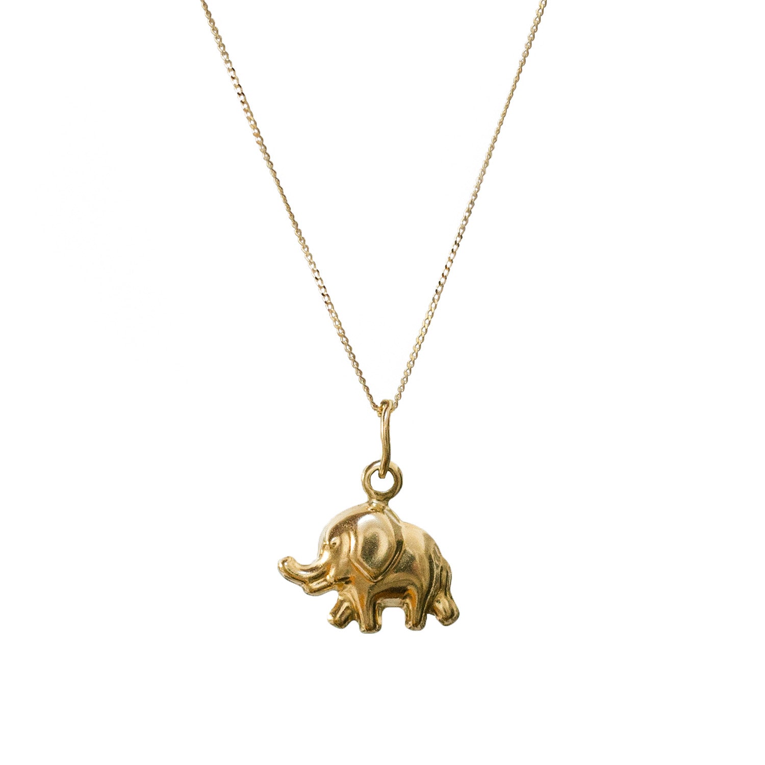 9ct Gold Tiny Elephant Vintage Charm