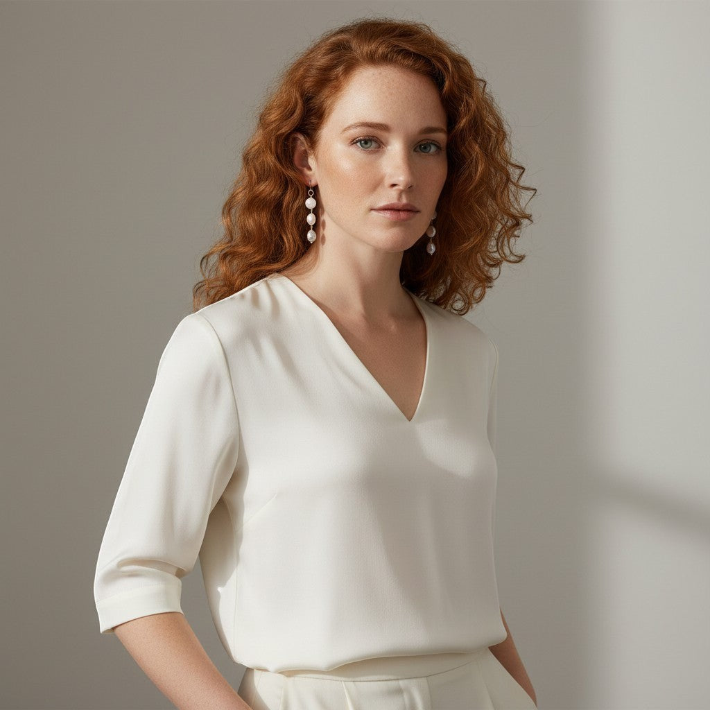 Gita Coin 3 Baroque pearl Earrings