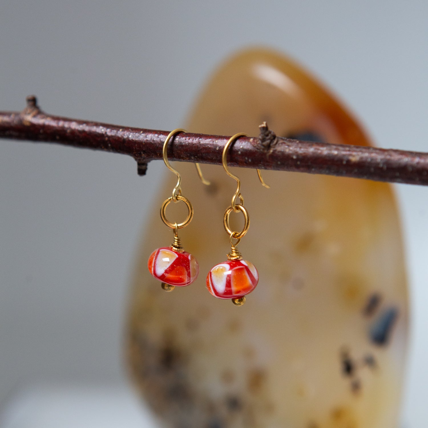 Recycled Glass Earrings