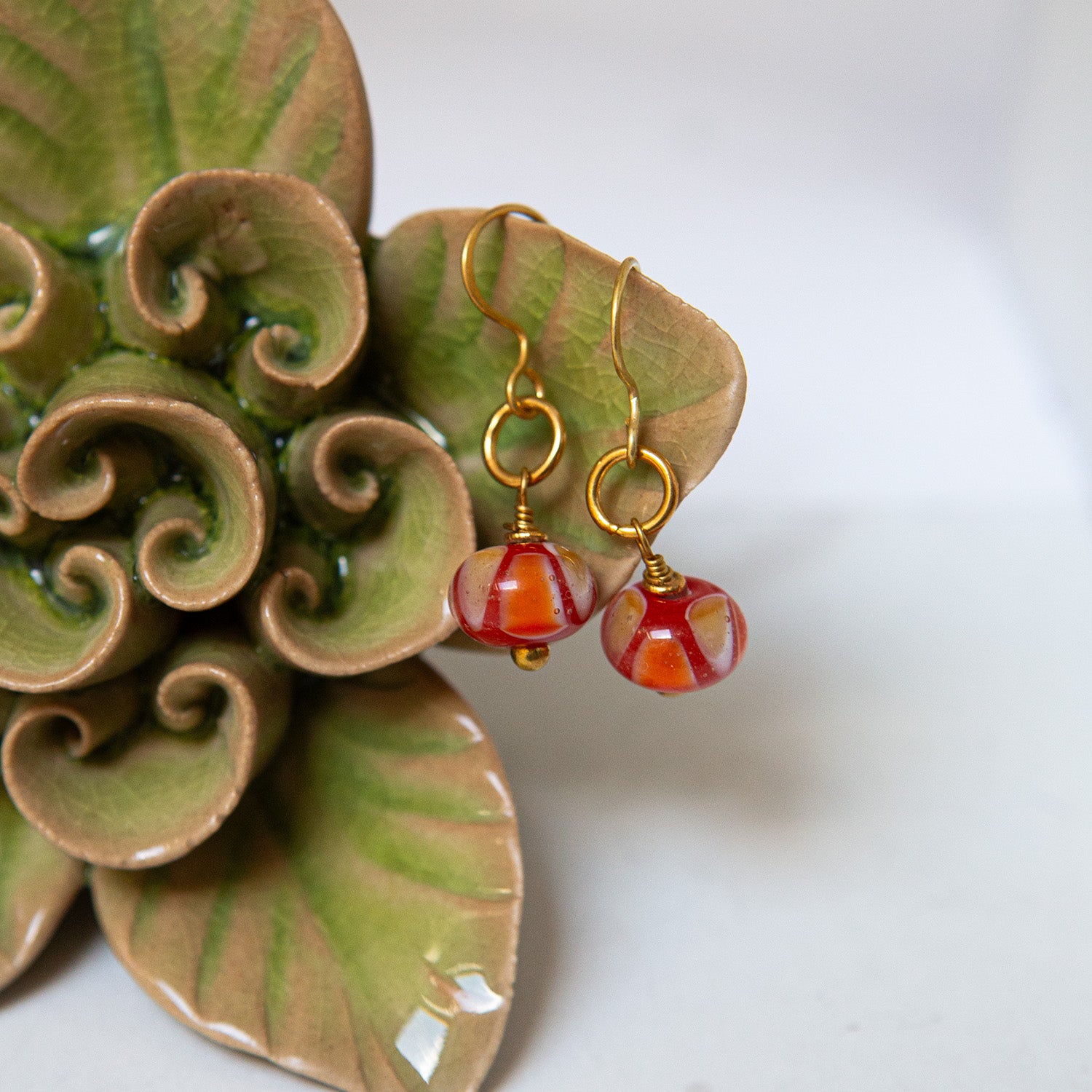 Recycled Glass Earrings