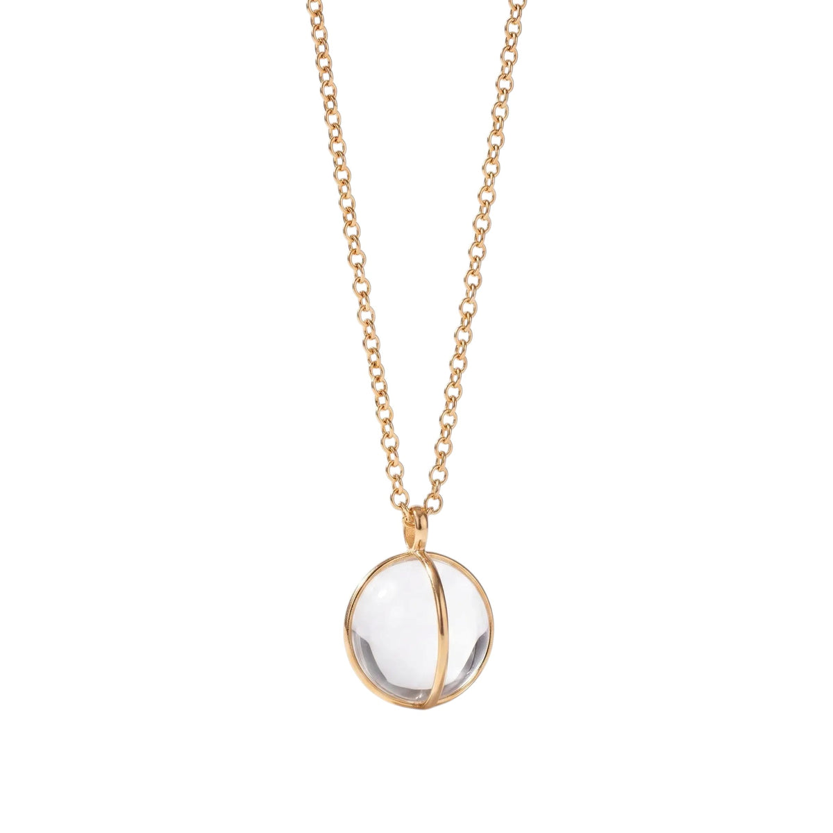 Large Crystal Ball on Belcher Chain