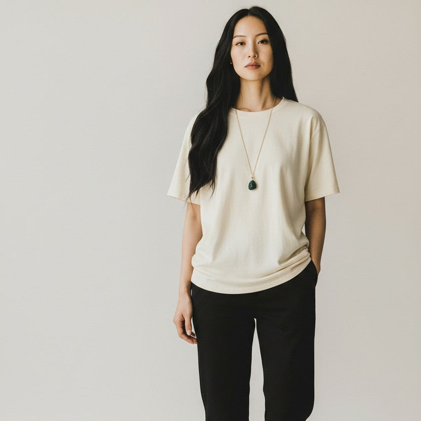 Alaskan Jade Pebble — Belcher Chain