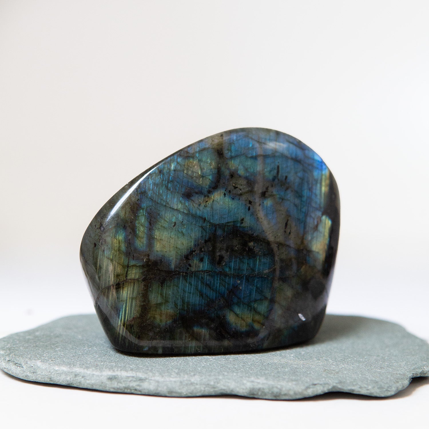 Polished Freeform Labradorite From Madagascar