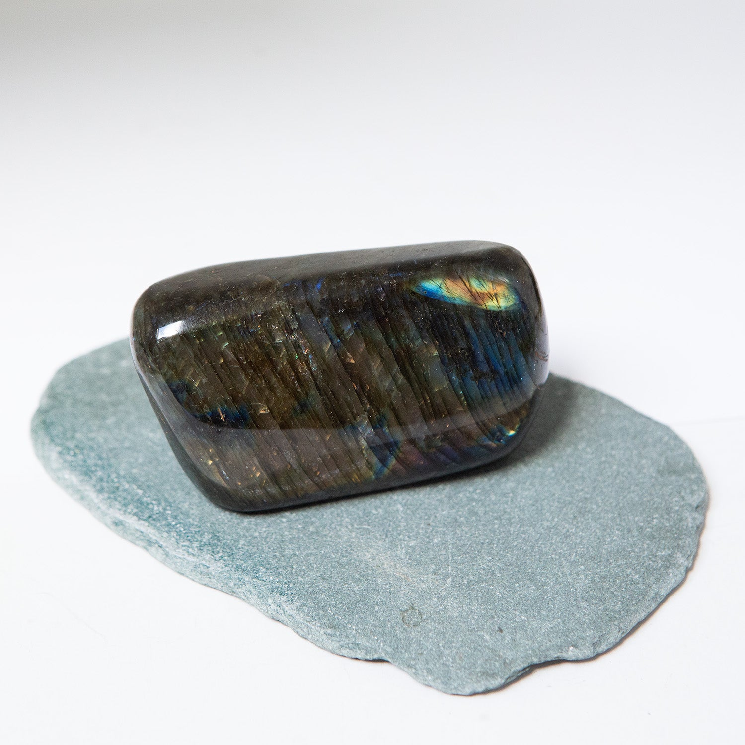Polished Freeform Labradorite From Madagascar