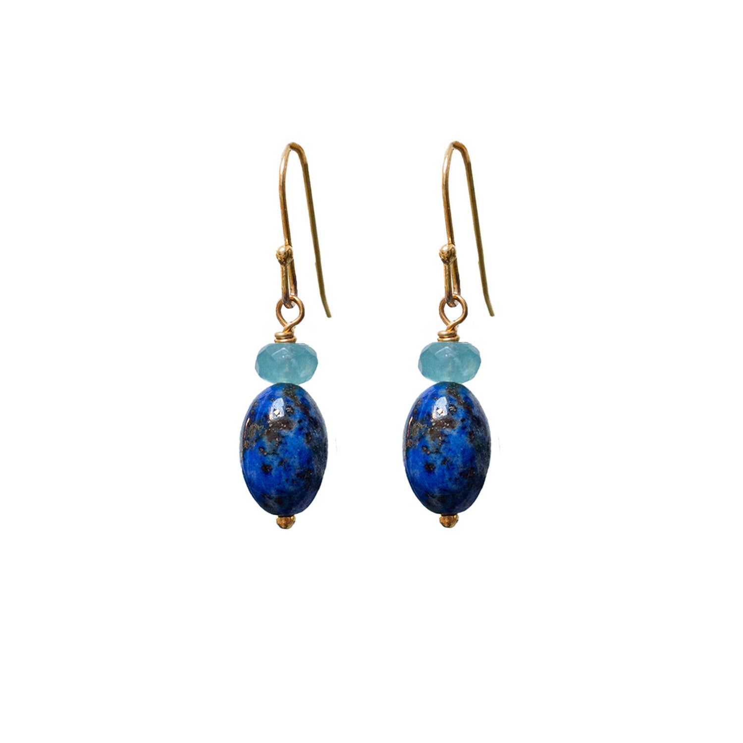 Lapis Lazuli And Apatite Earrings