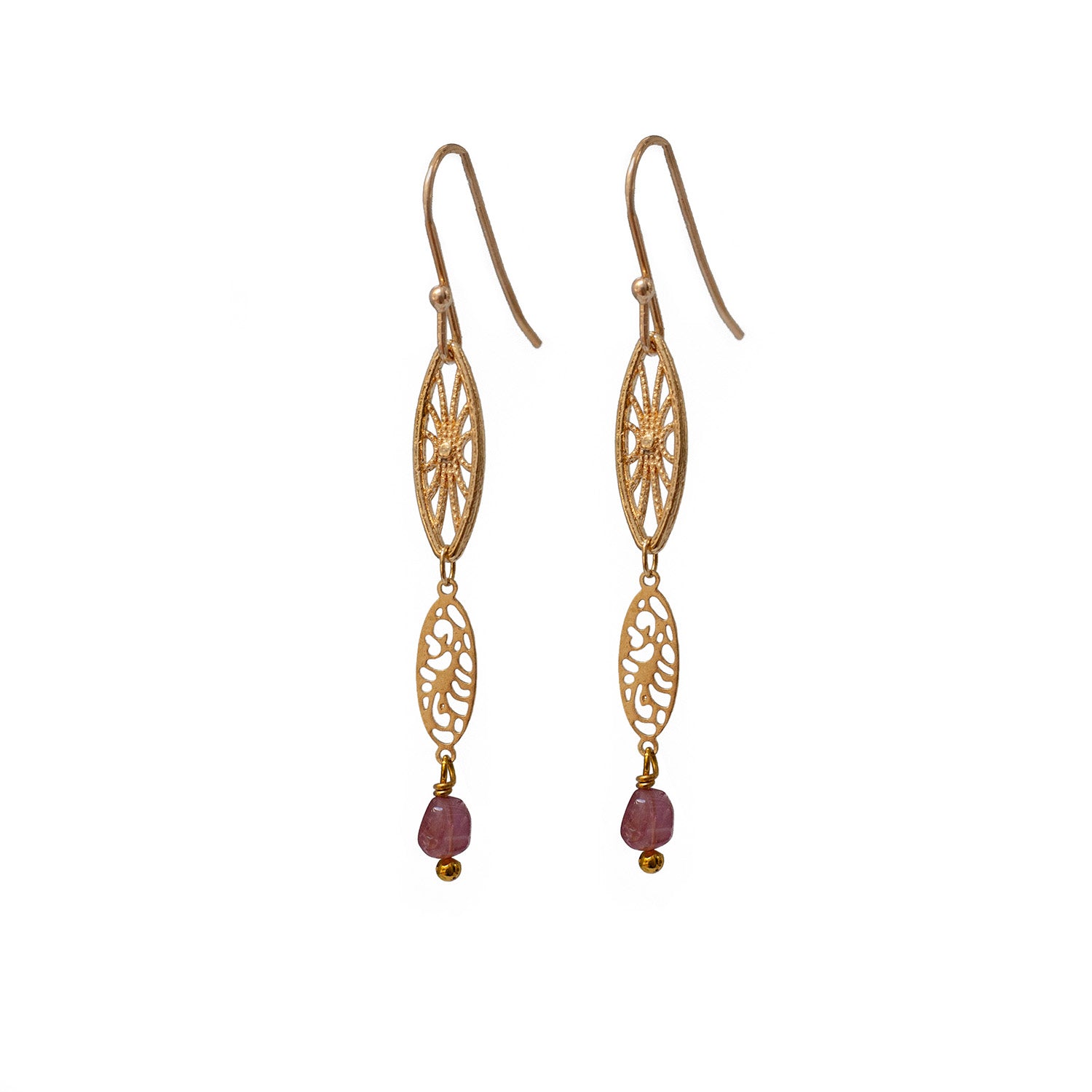 Sunshine Earrings With Tourmaline