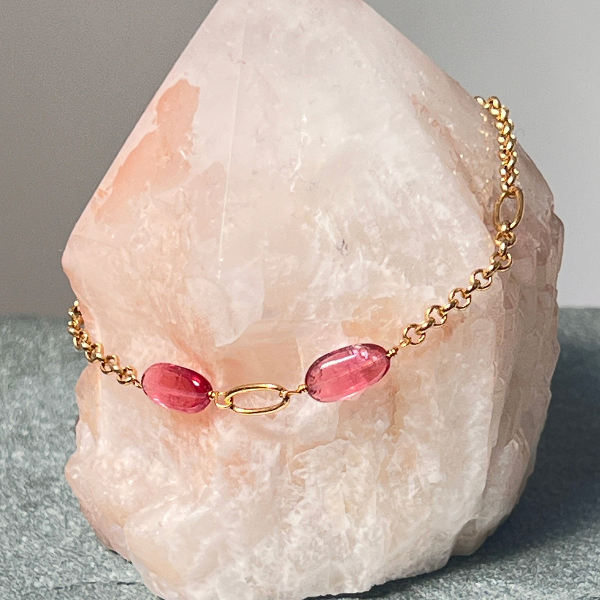 Ovala Bracelet — Pink Tourmaline
