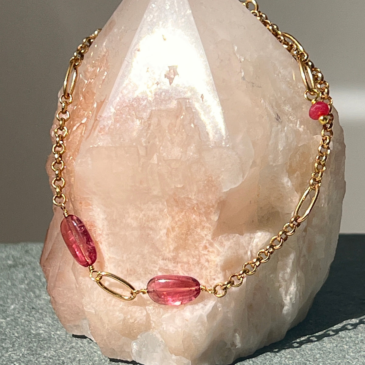 Ovala Bracelet — Pink Tourmaline