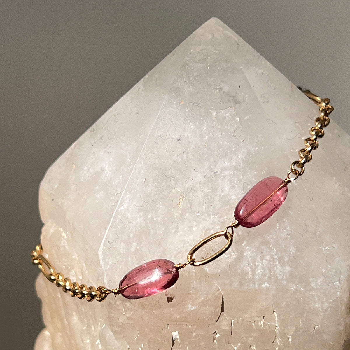 Ovala Bracelet — Pink Tourmaline