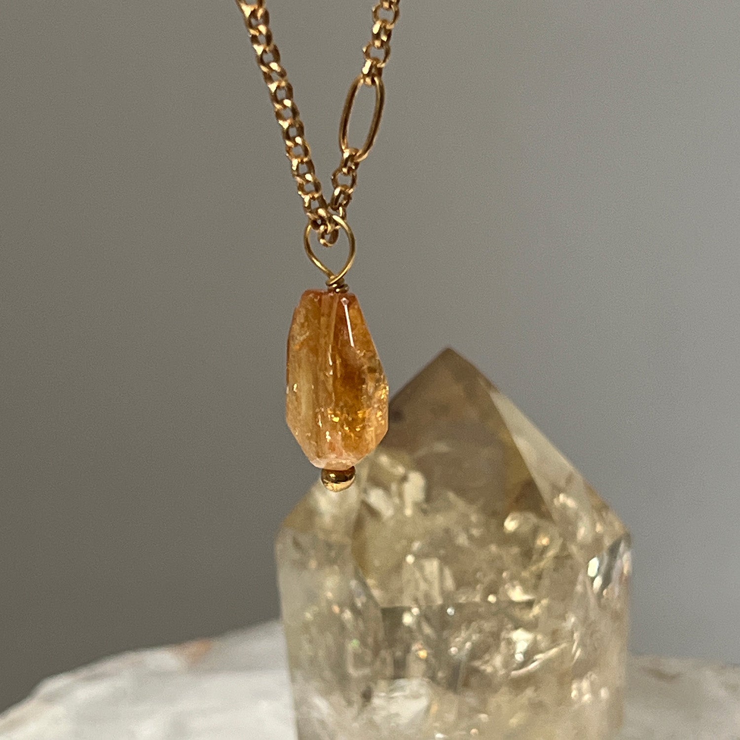 Ovala Chain With Warm Citrine