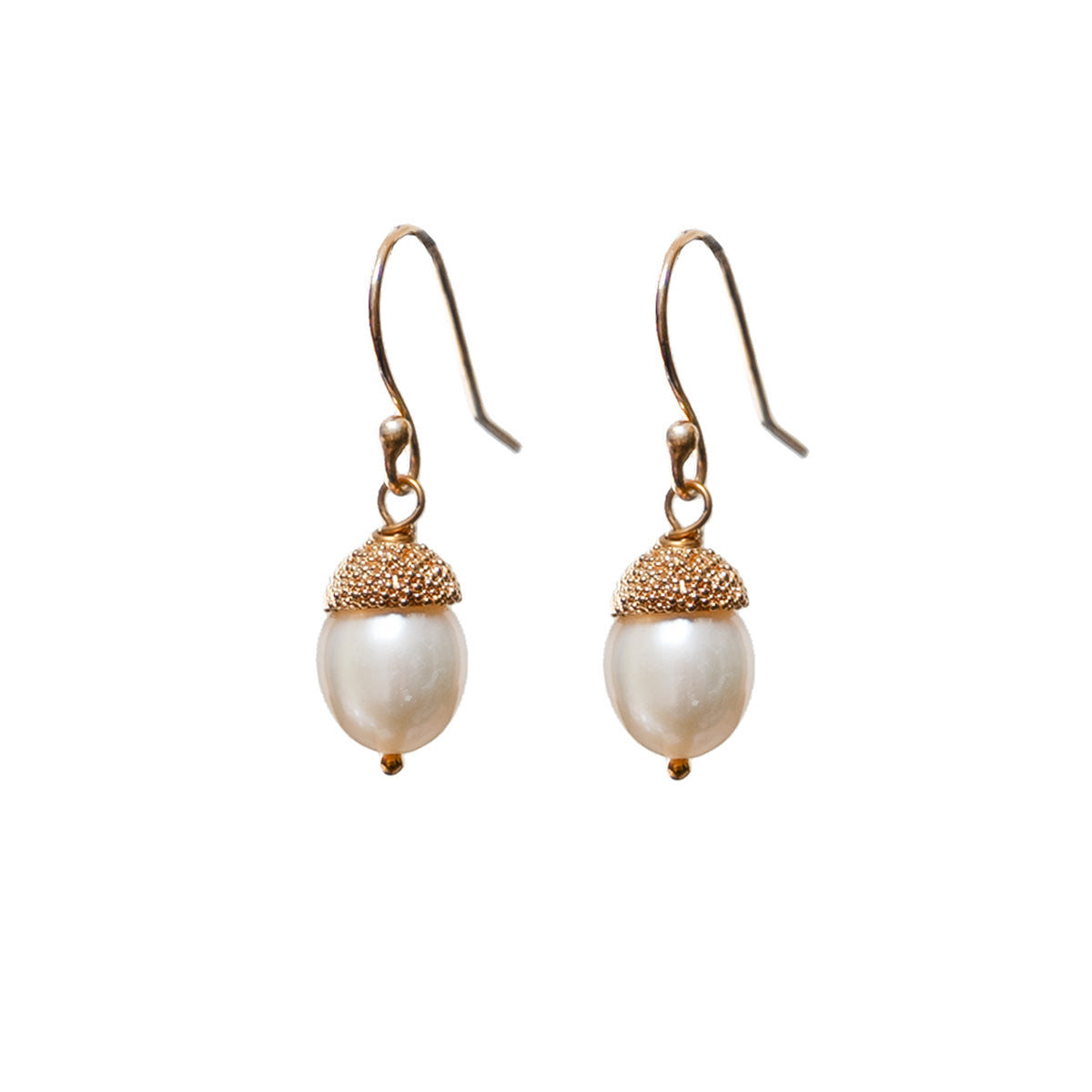 Acorn Freshwater pearl Earrings