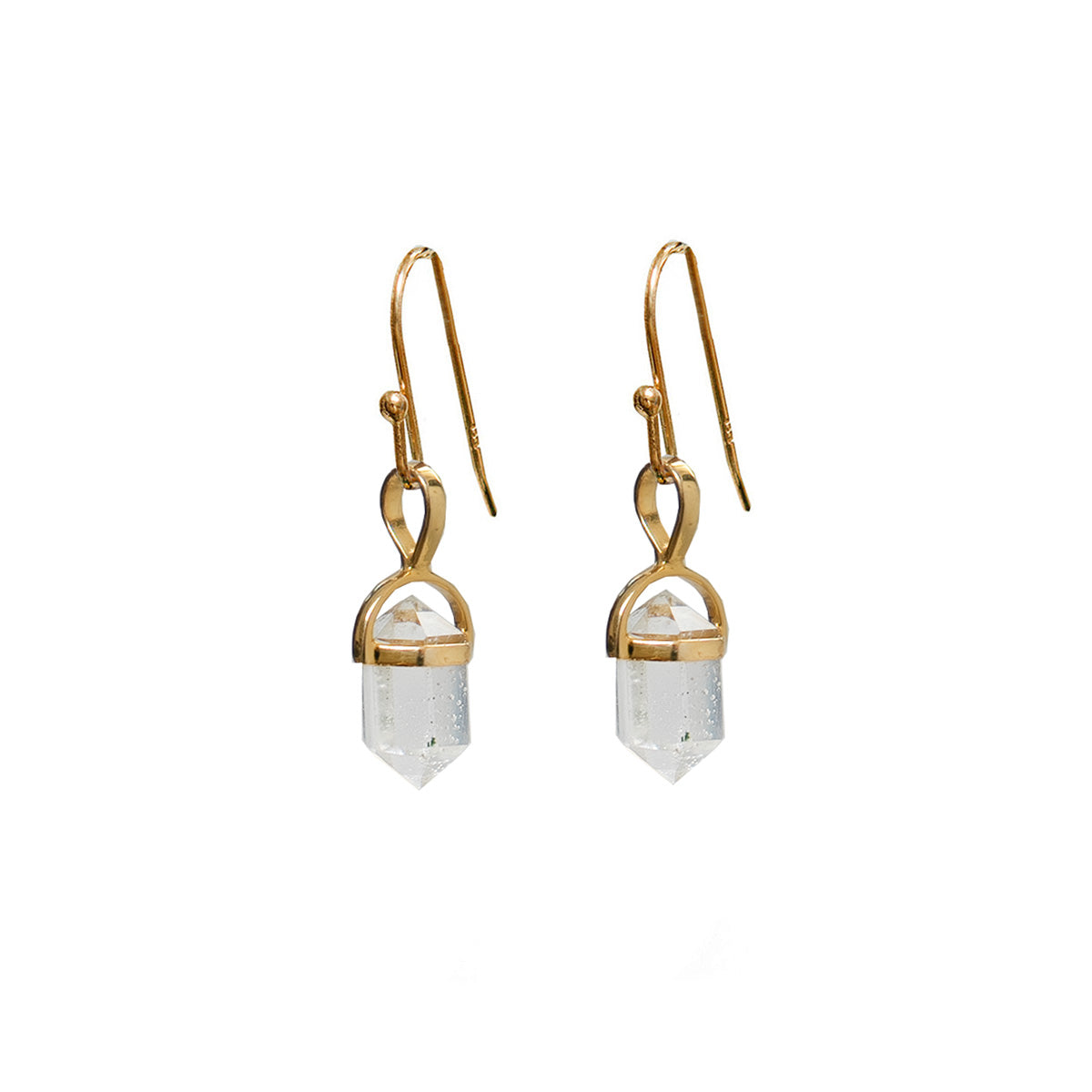 Double Mini Point Bridge Set Hook Earrings