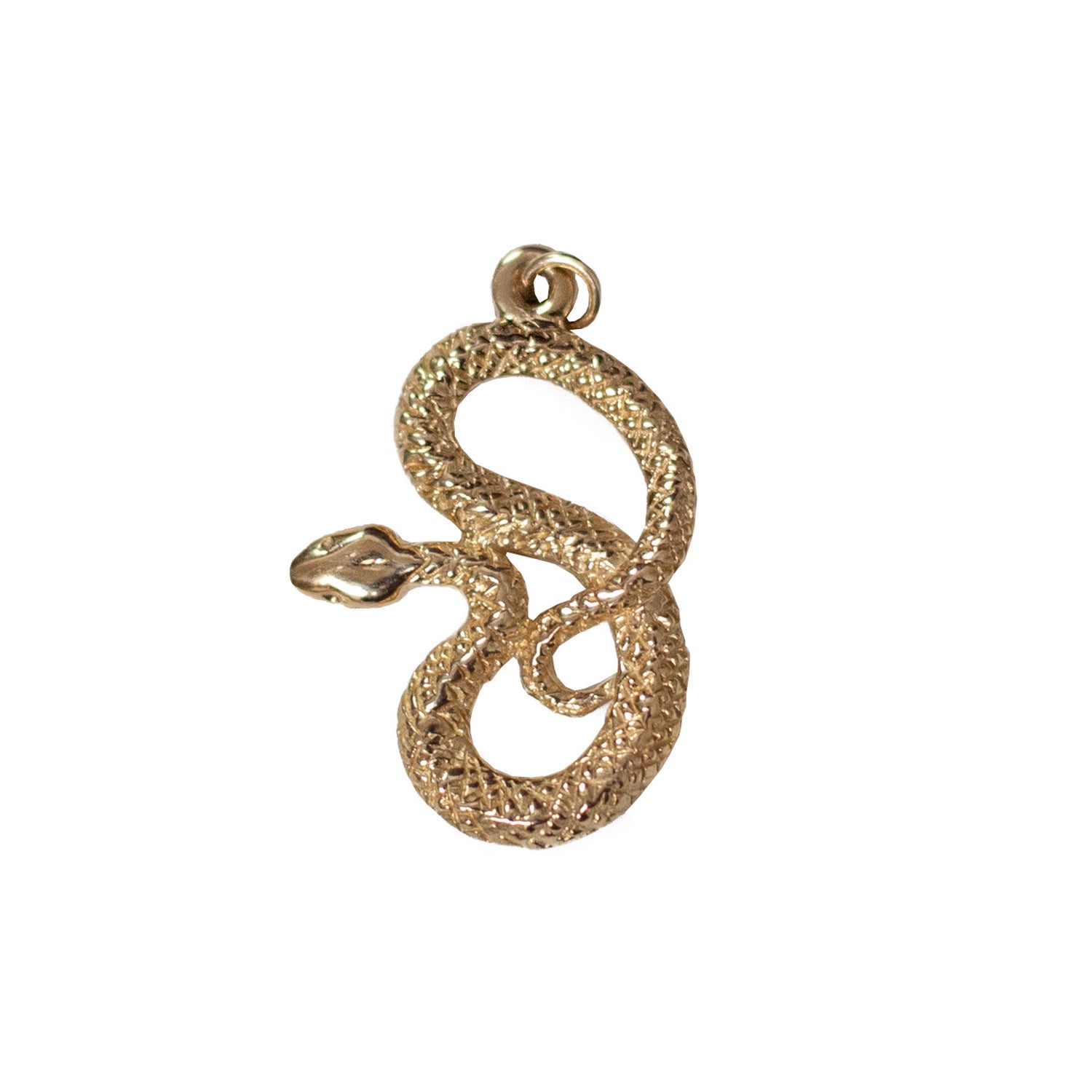 Kundalini Snake Charm 9ct Gold British Made