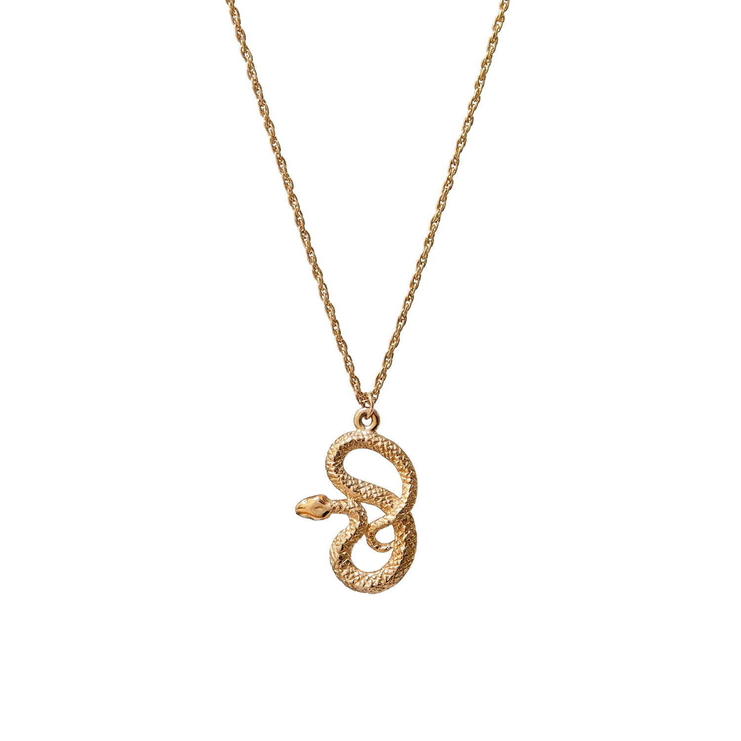 Kundalini Snake Charm 9ct Gold British Made