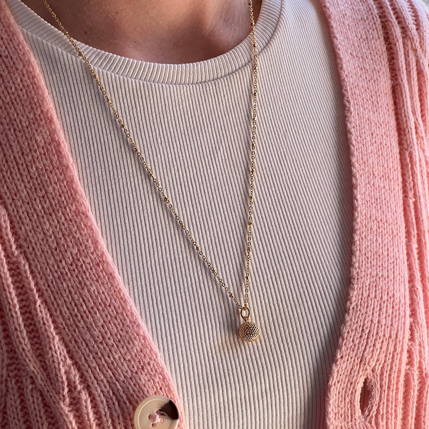 Talia Ball Pendant On Long Satellite Chain