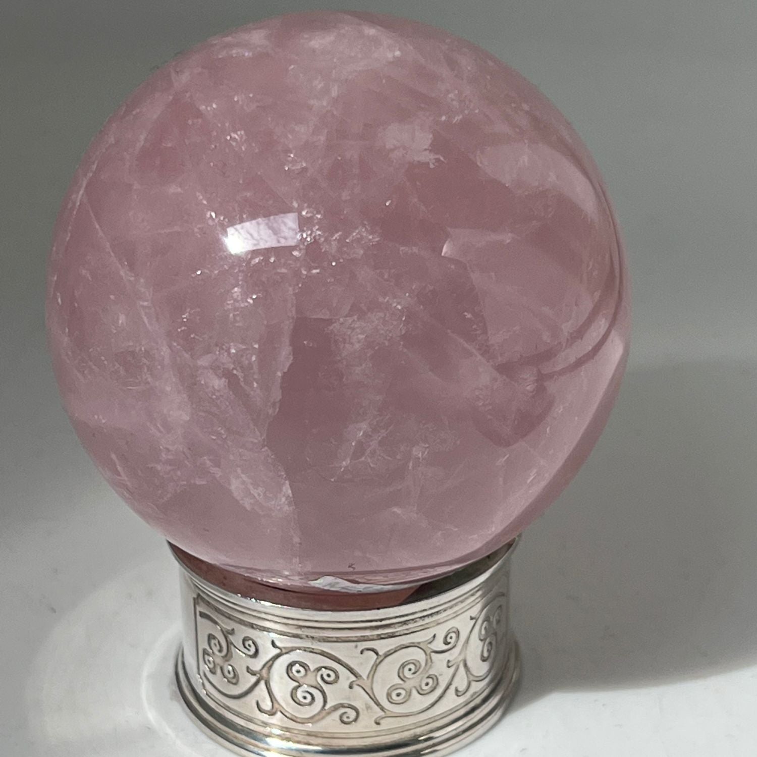 Unique Rose Quartz Ball from Madagascar