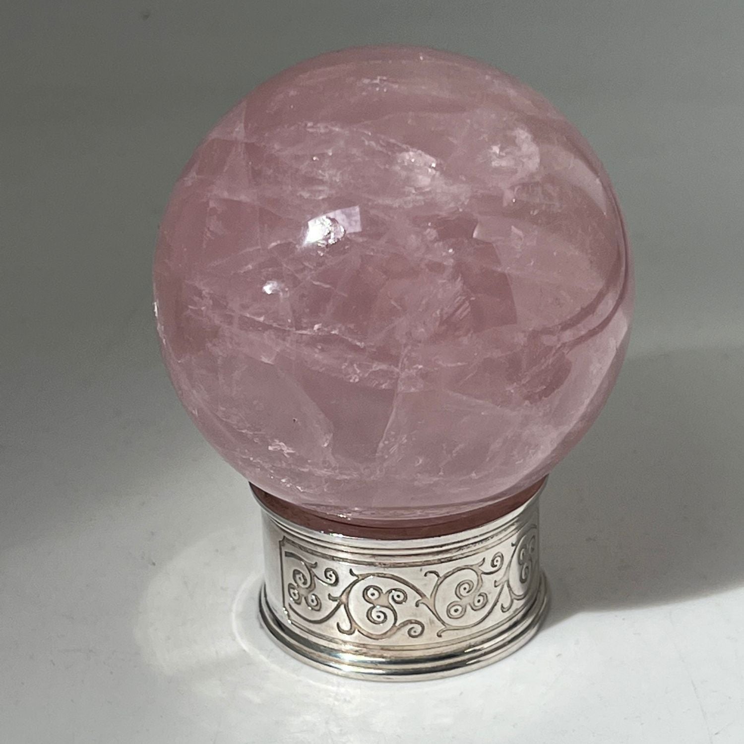 Unique Rose Quartz Ball from Madagascar