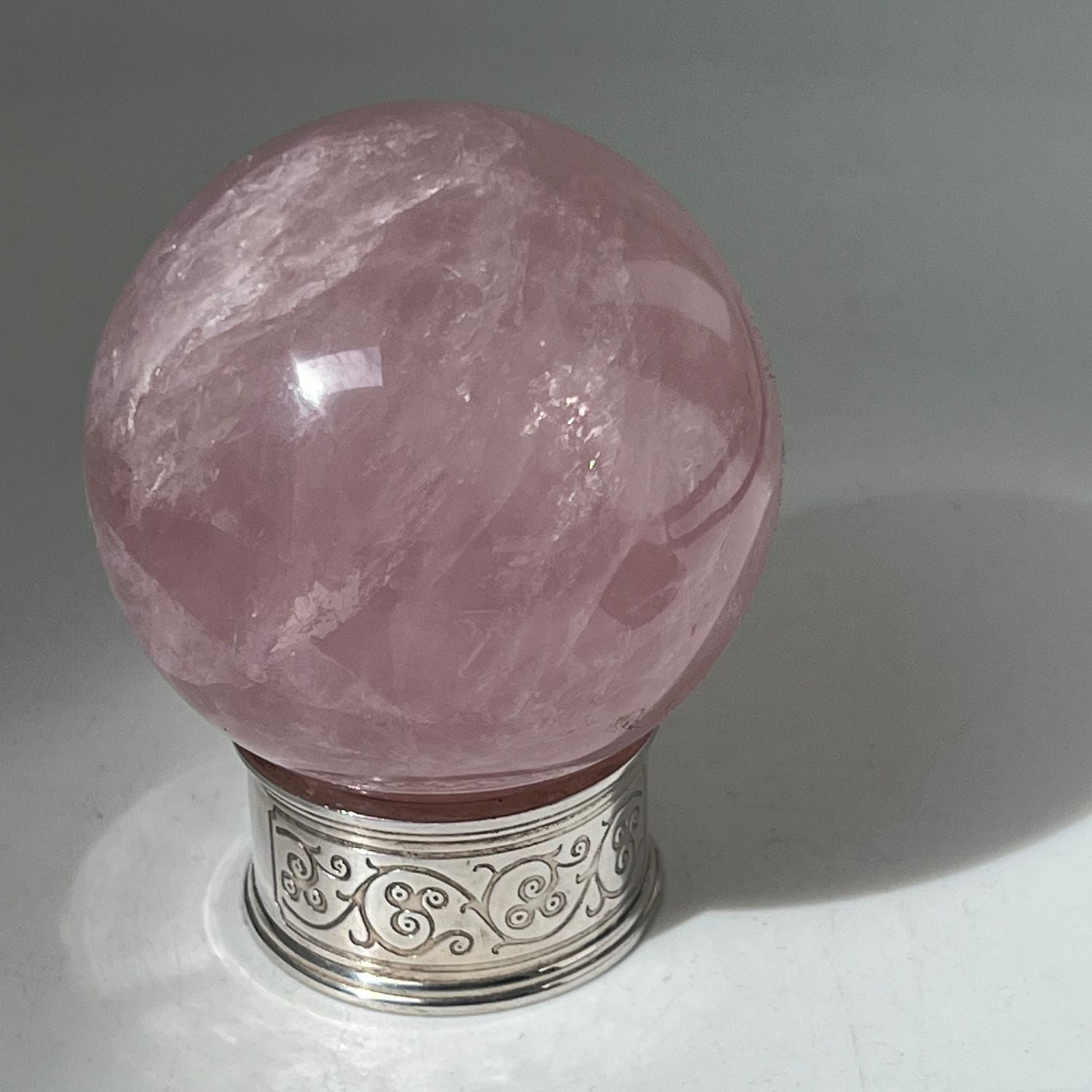 Unique Rose Quartz Ball from Madagascar