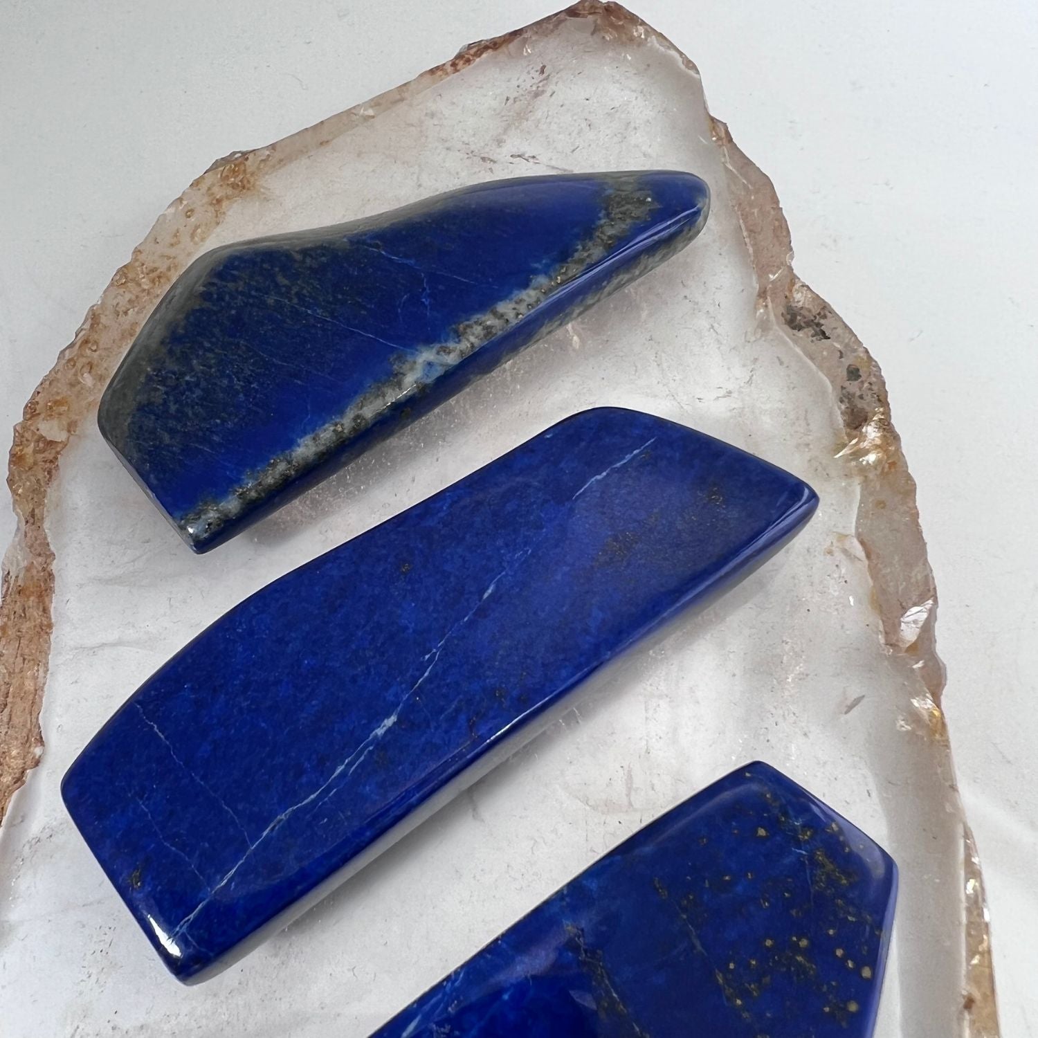 Lapis Lazuli natural flat stone