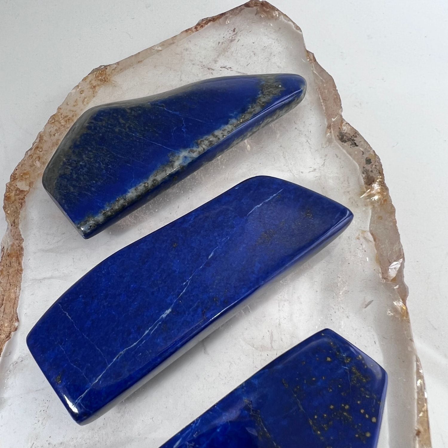 Lapis Lazuli natural  flat stone