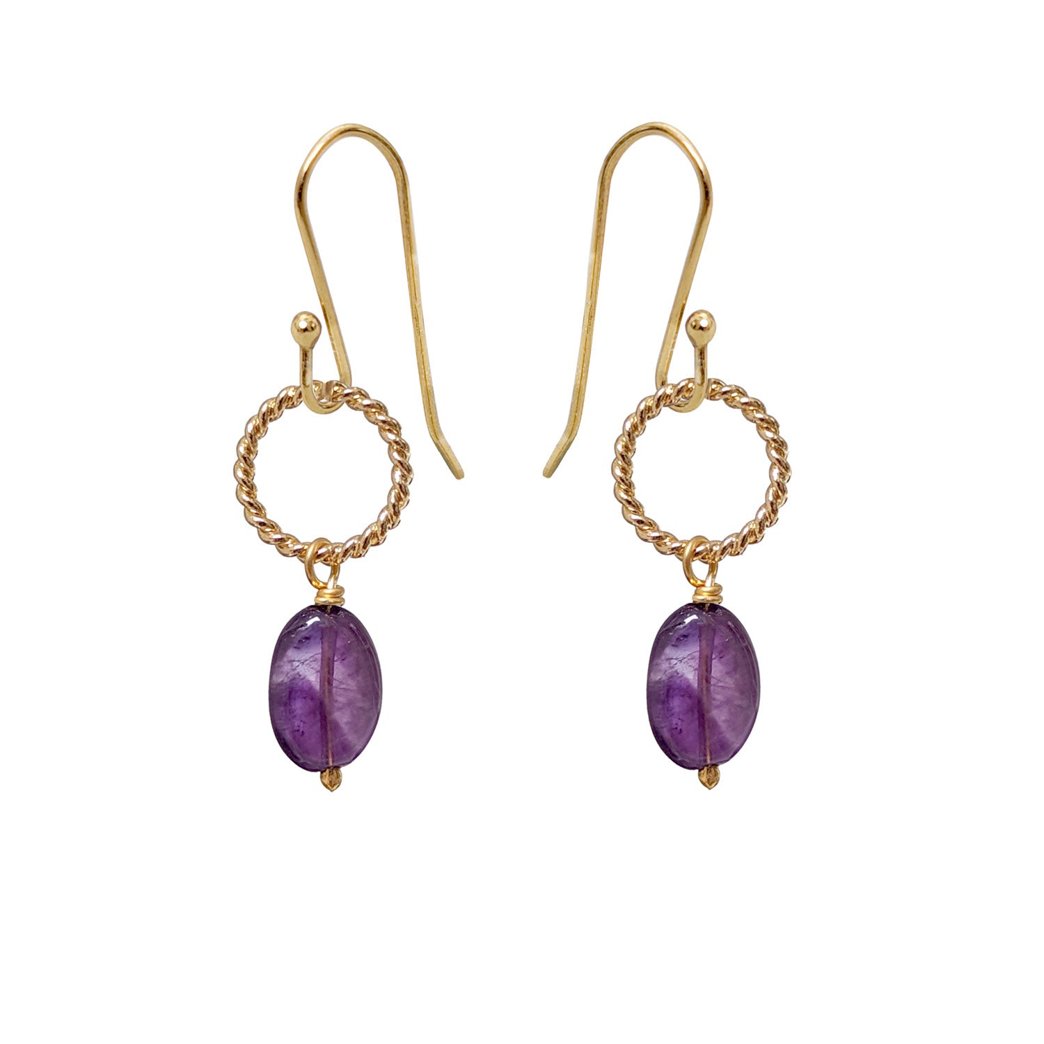 Alexis Amethyst earrings