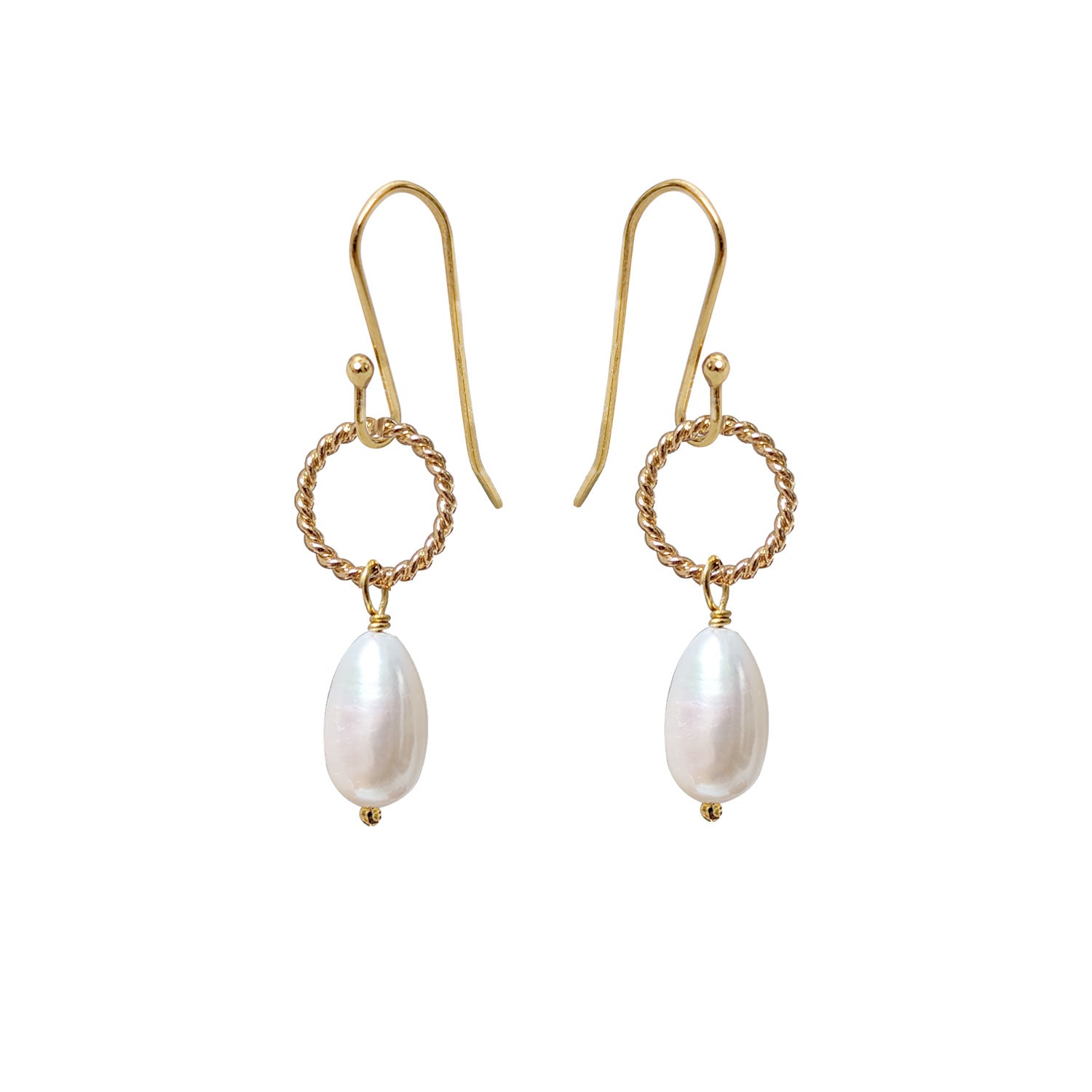 Alexis Drop Pearl Earrings