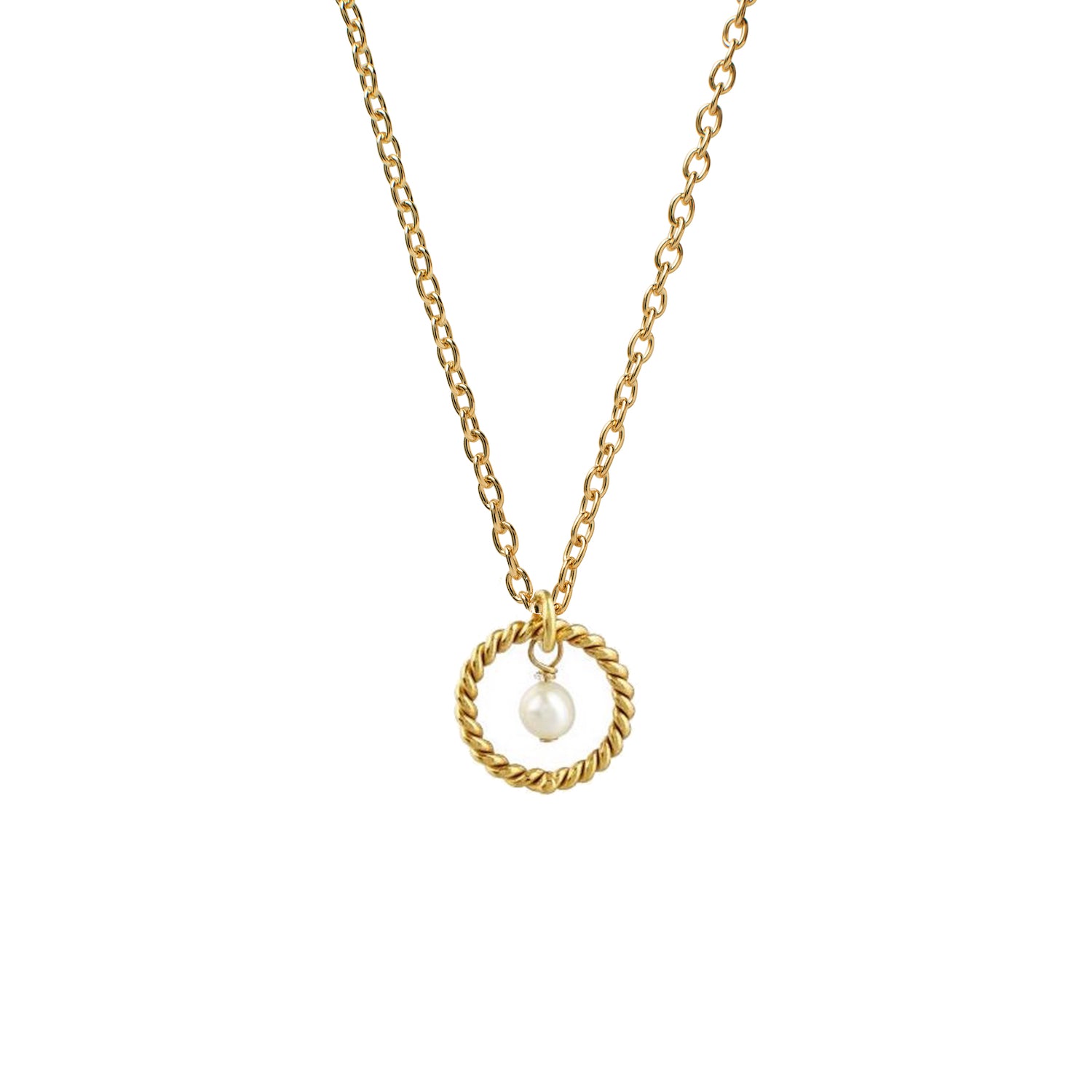 Alexis Handmade Gold-Plated Freshwater Pearl Necklace