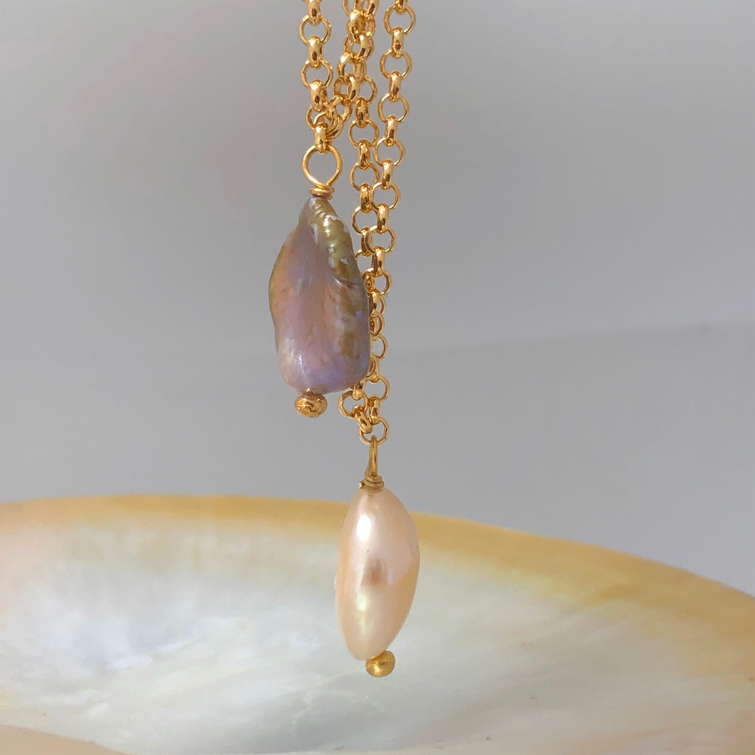 Baroque Freeform Pearl Pendant - Mirabelle Jewellery