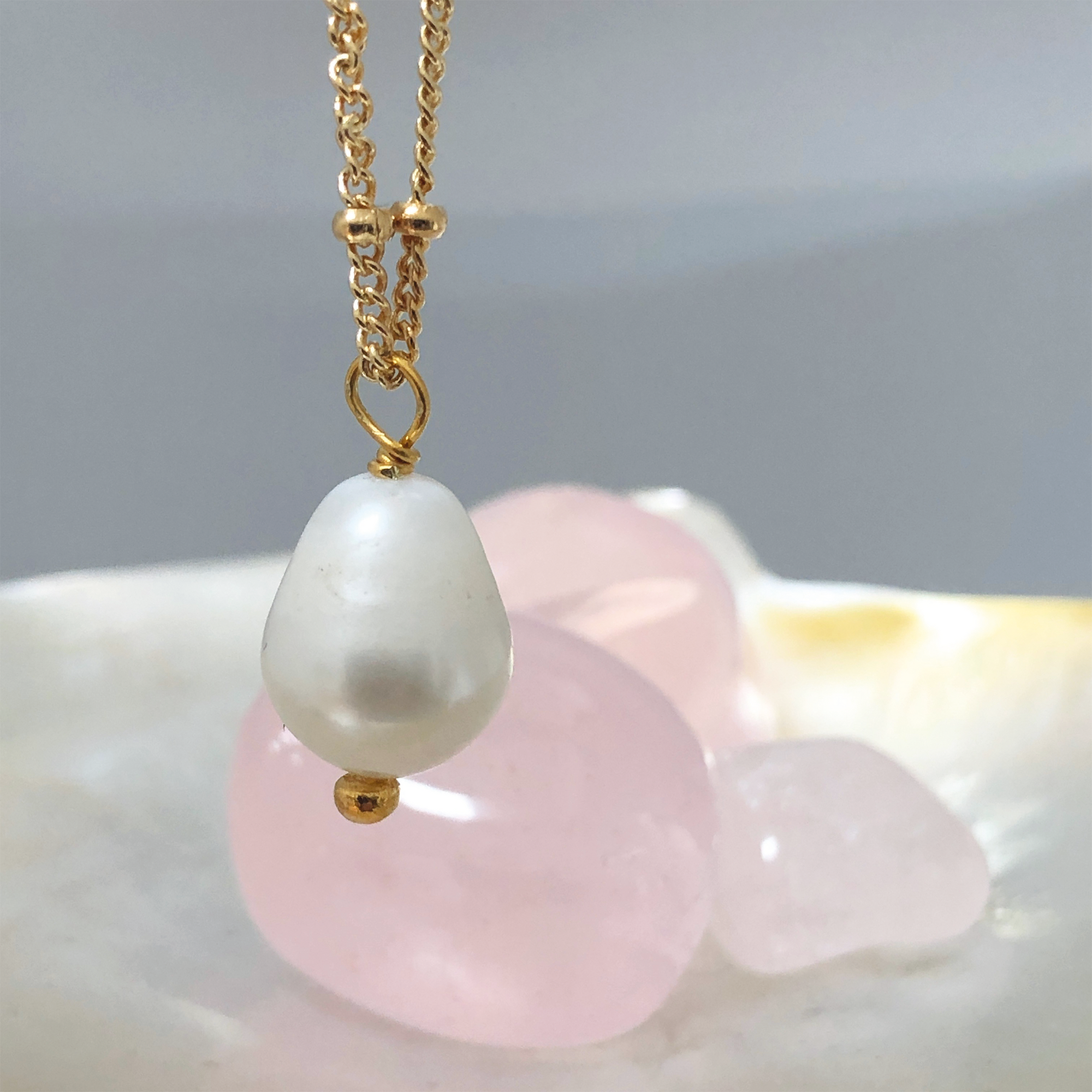 Diana Freshwater Pearl on Biba chain