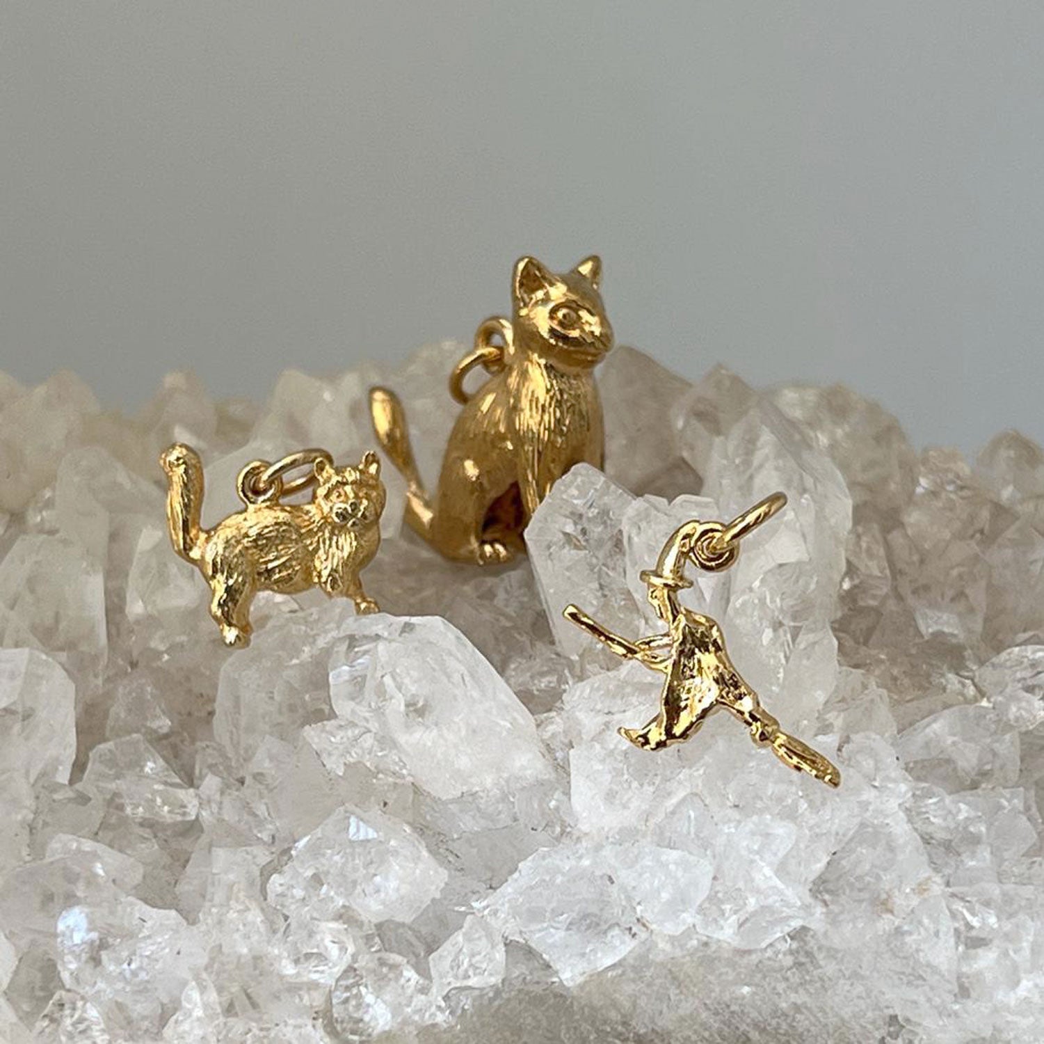 Witch on Broom Charm Halloween