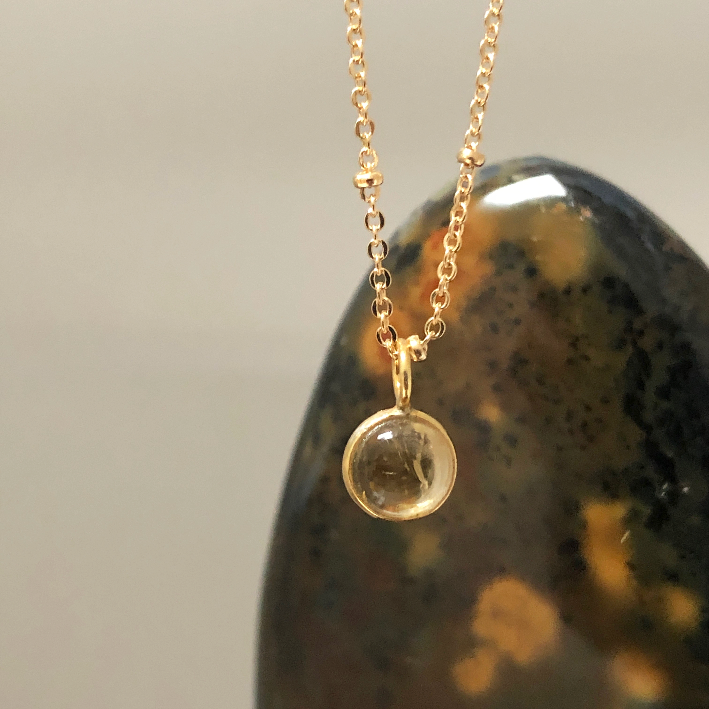 Citrine Cabochon Pendant