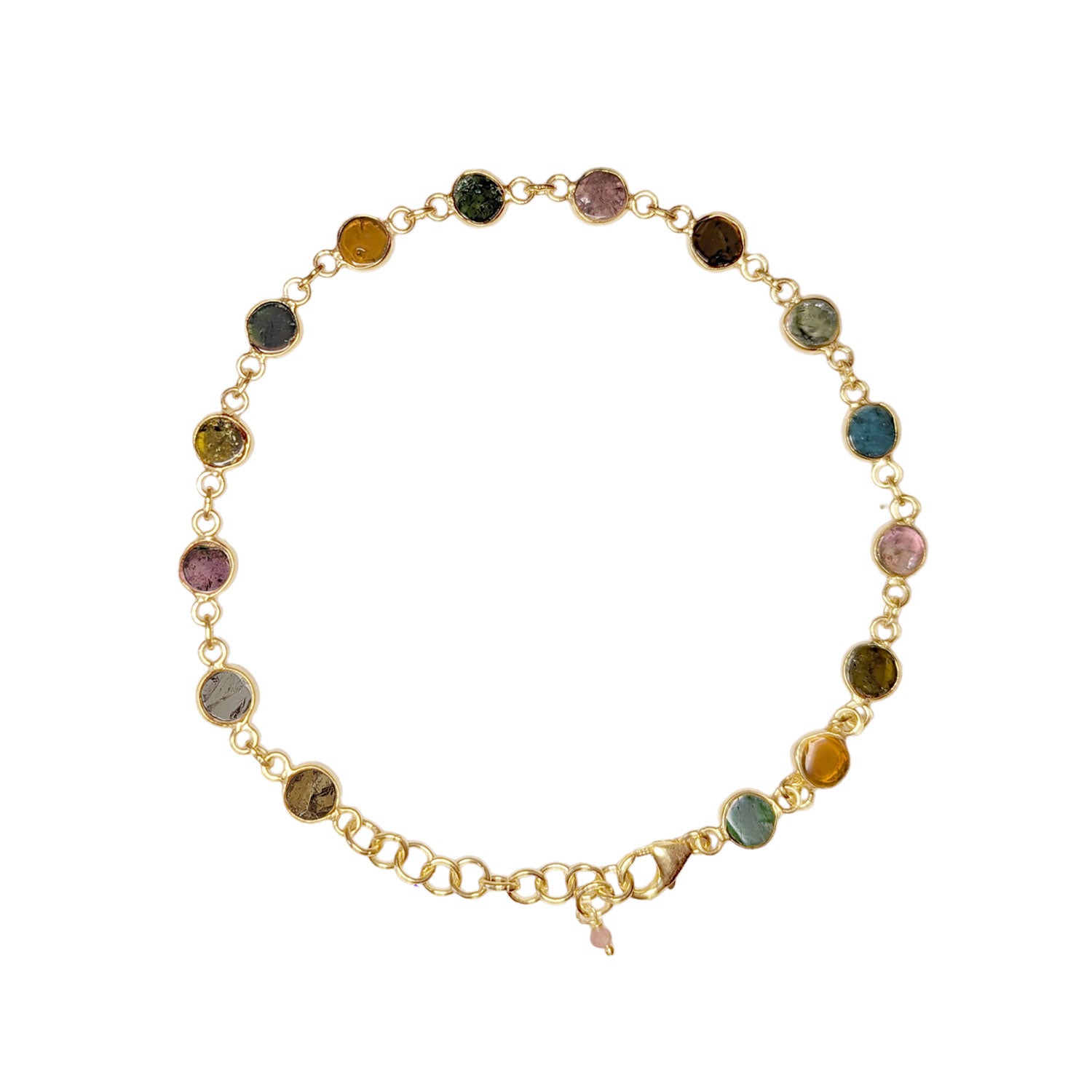 Tourmaline Confetti Vermeil Bracelet