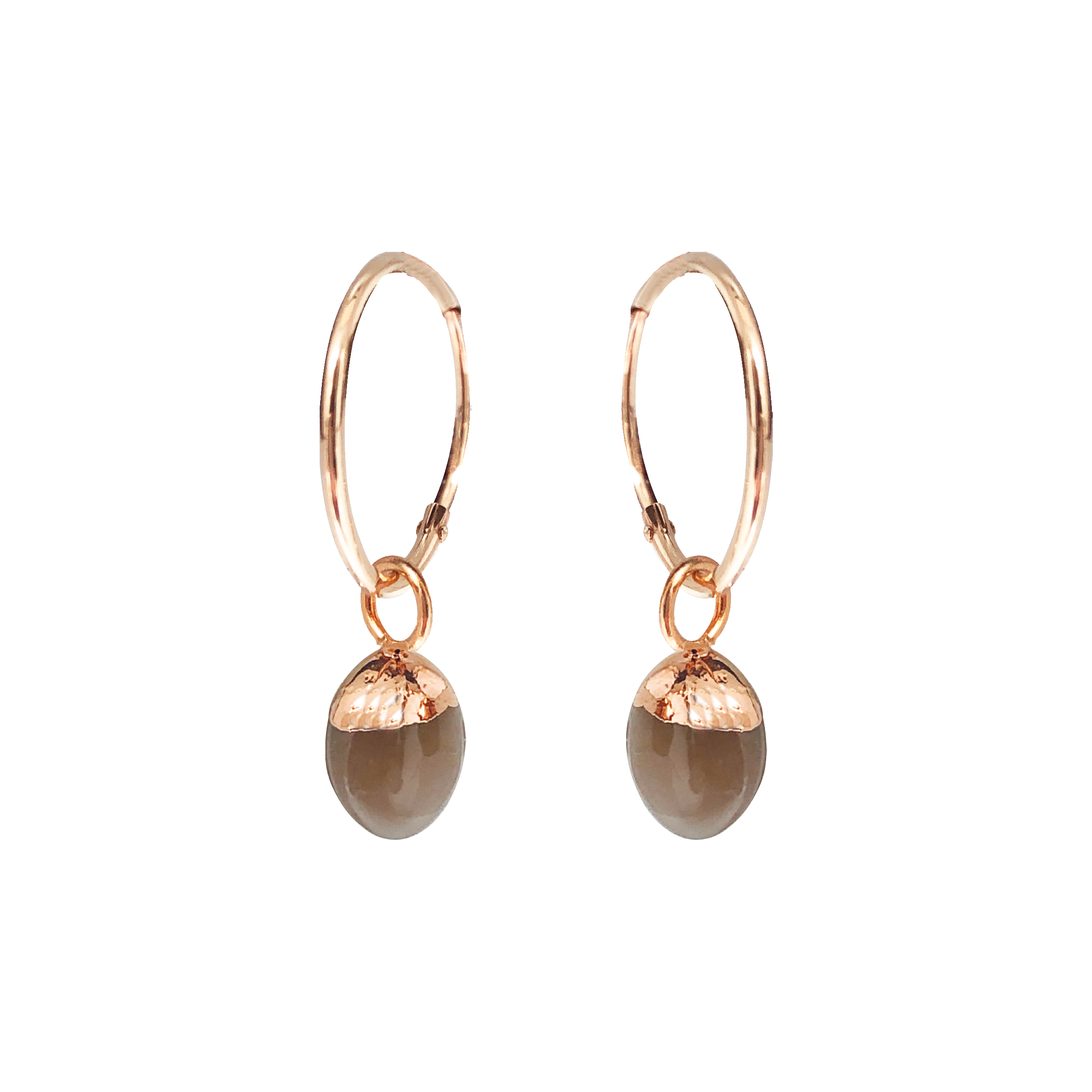 Cora Creole with Mini Pebble Chocolate Moonstone