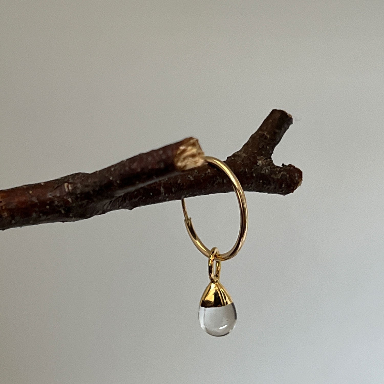 Cora Creole with Smooth Rock Crystal Drop