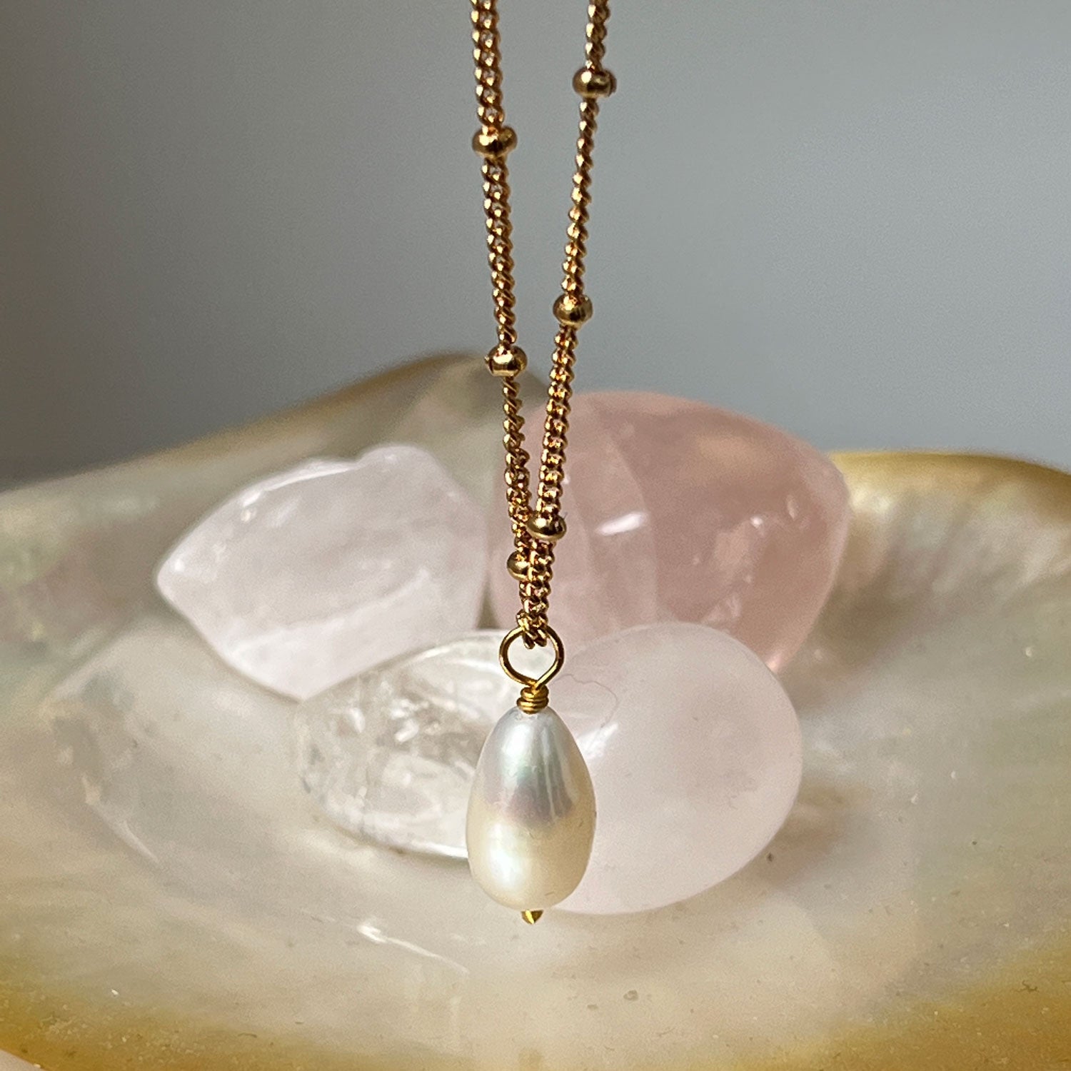 Diana Freshwater Pearl on Biba chain