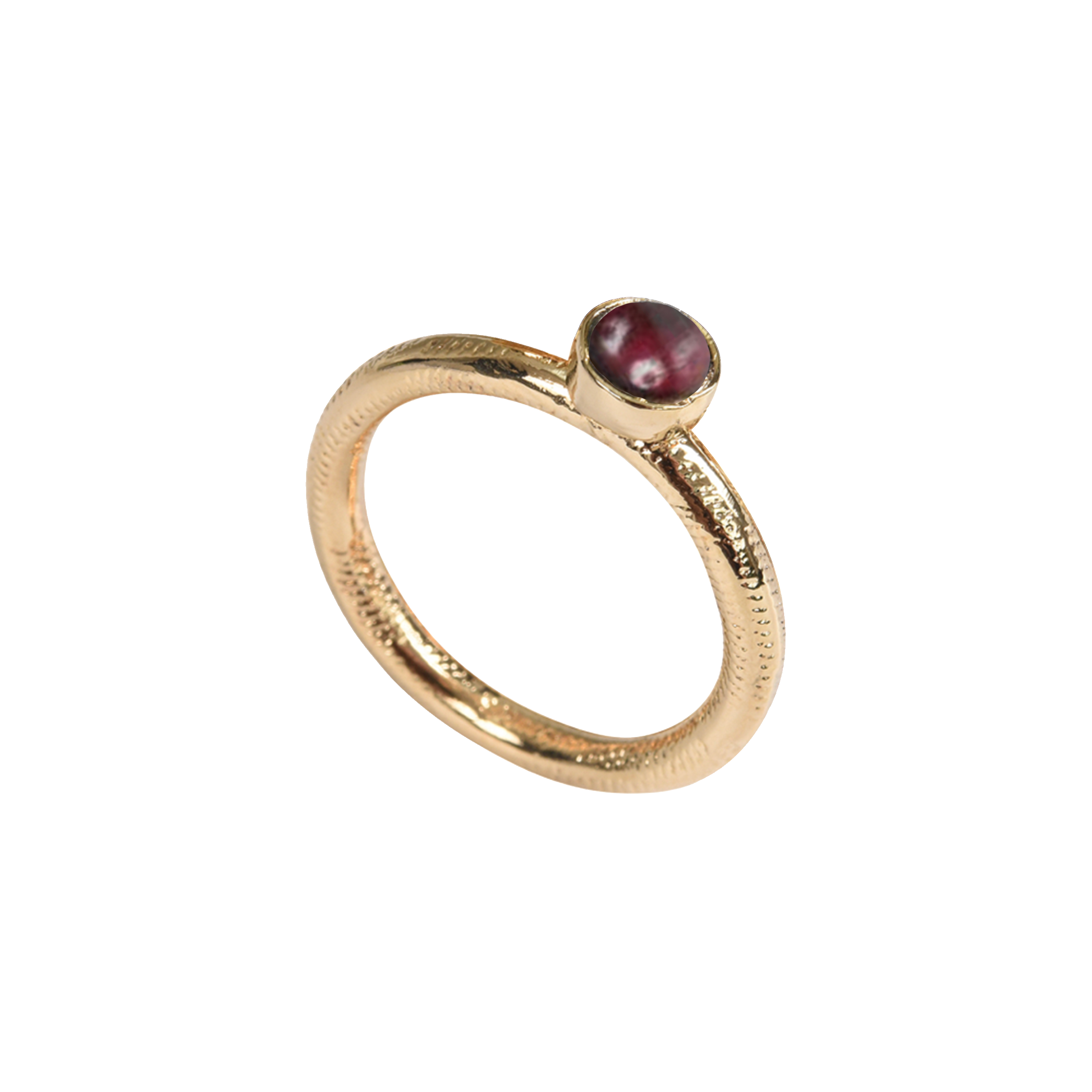Ring Dot Garnet - Mirabelle Jewellery
