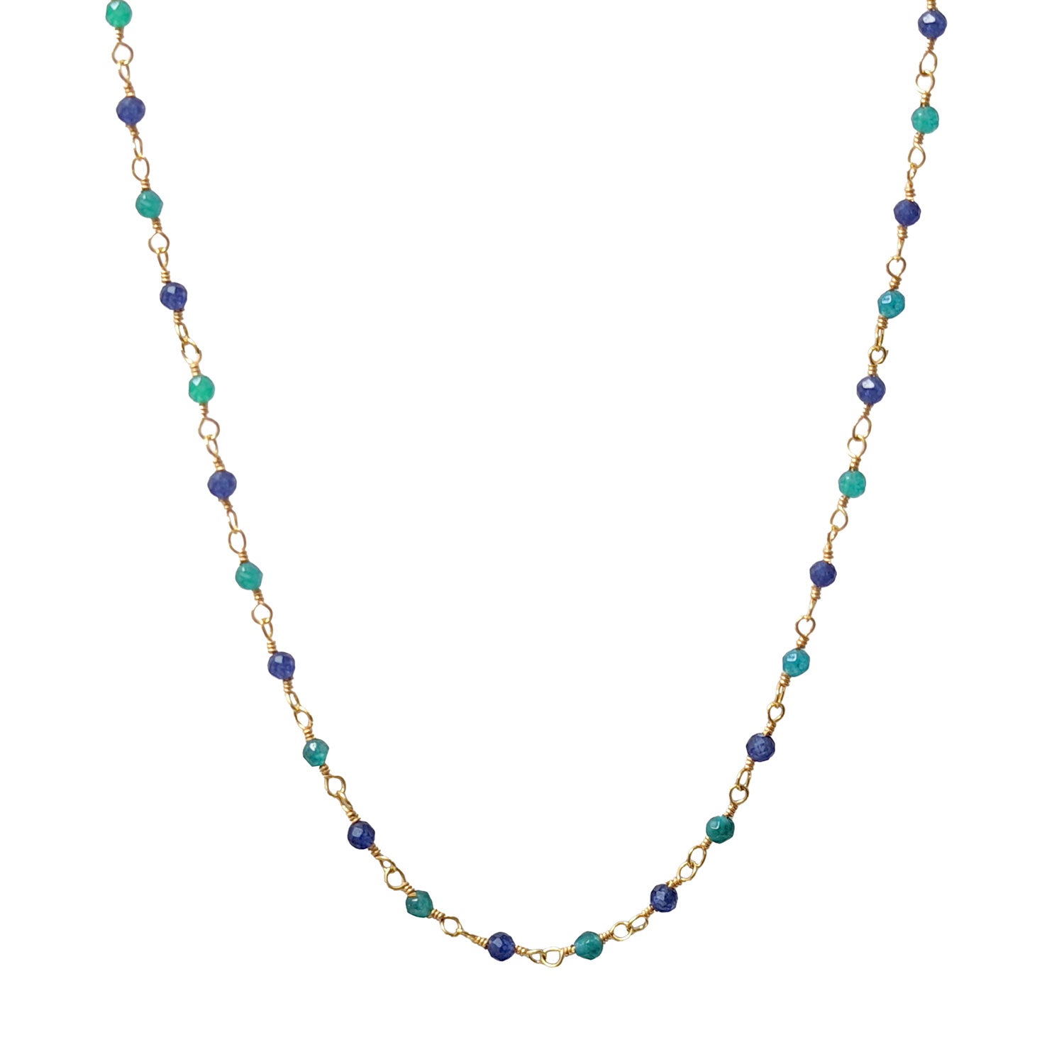 Rosary Jade and Sapphire