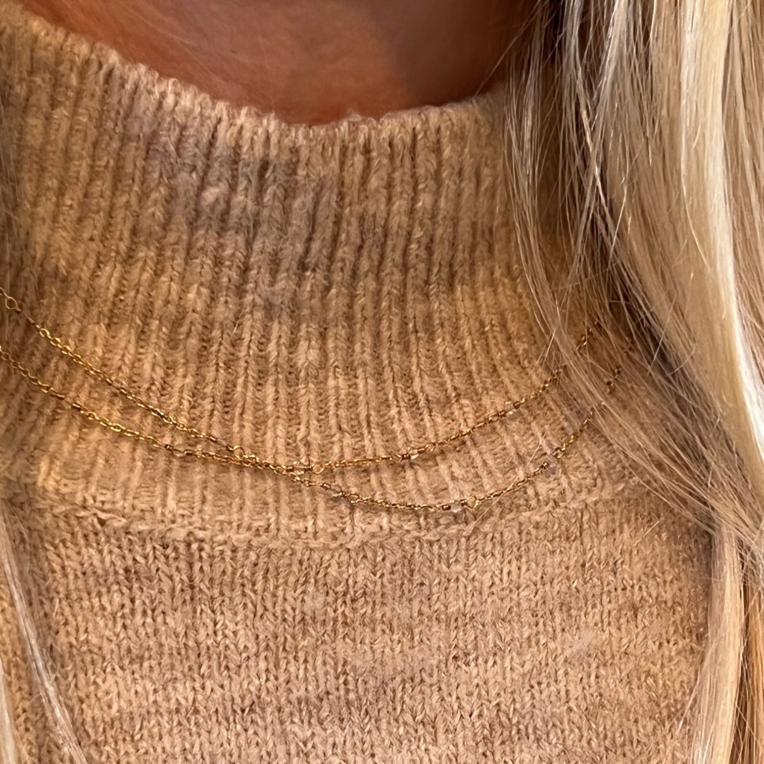 Fancy Rosary Rock Crystal Long 85cm