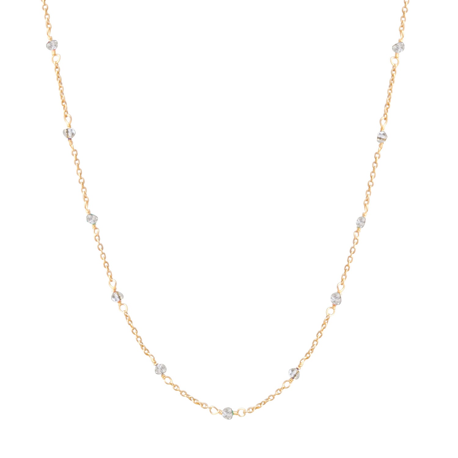 Fancy Rosary Rock Crystal Long 85cm