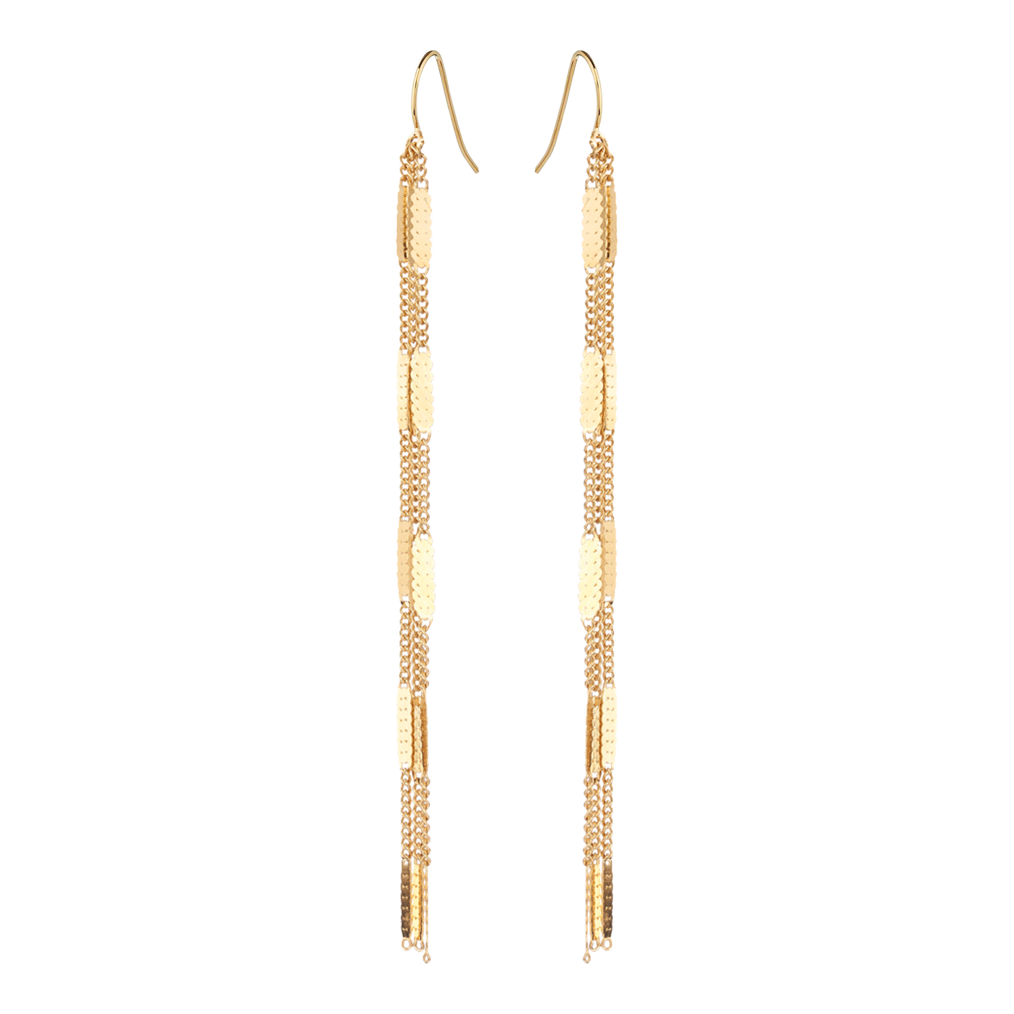 Flat Chain Trio Earrings