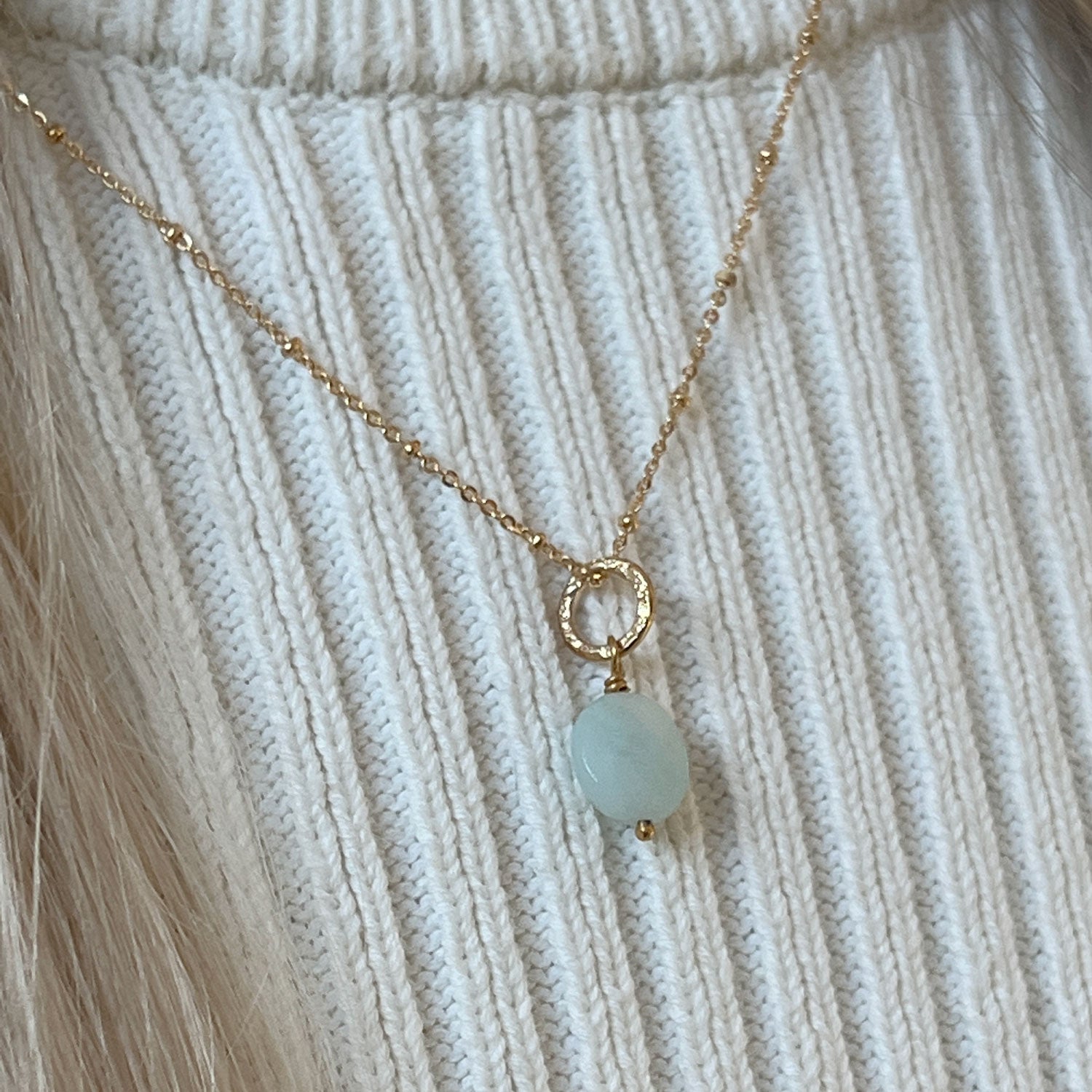 Gita Pendant with Amazonite Fair Trade