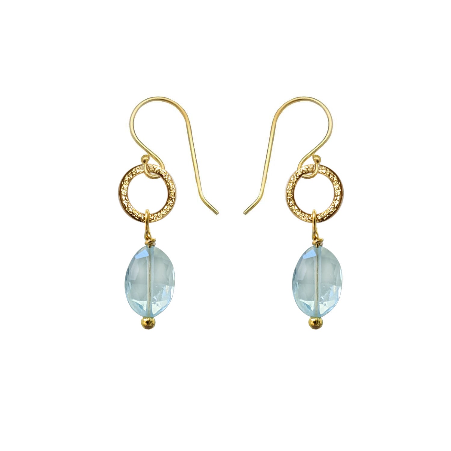 Gita Earrings Blue Topaz