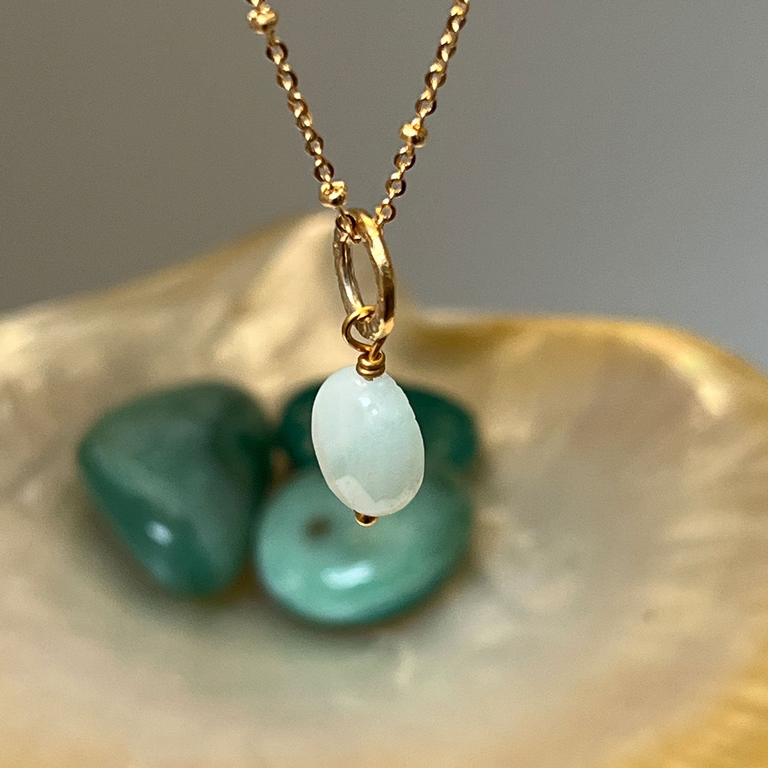 Gita Pendant with Amazonite Fair Trade